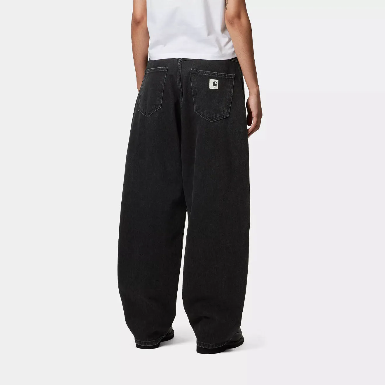 Body-Hugging Fit Heat Dissipating Carhartt WIP Womens Brandon Pant Black Stone Washed