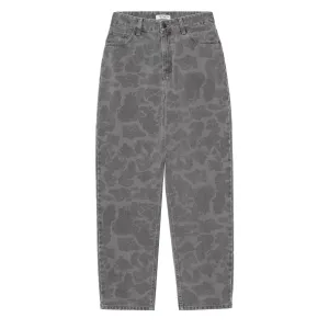 Carhartt WIP Womens Duck Orell Pant Camo Duck Black Heavy Bleached Laser cut