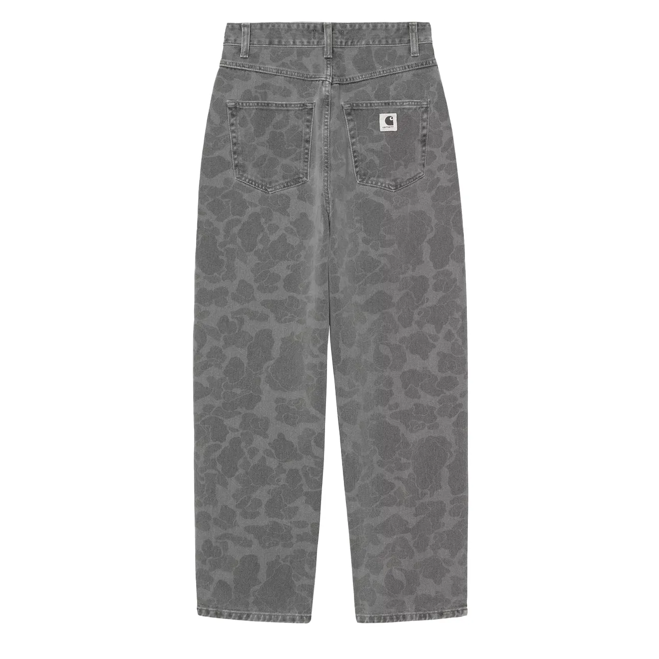 Soft Material Carhartt WIP Womens Duck Orell Pant Camo Duck Black Heavy Bleached