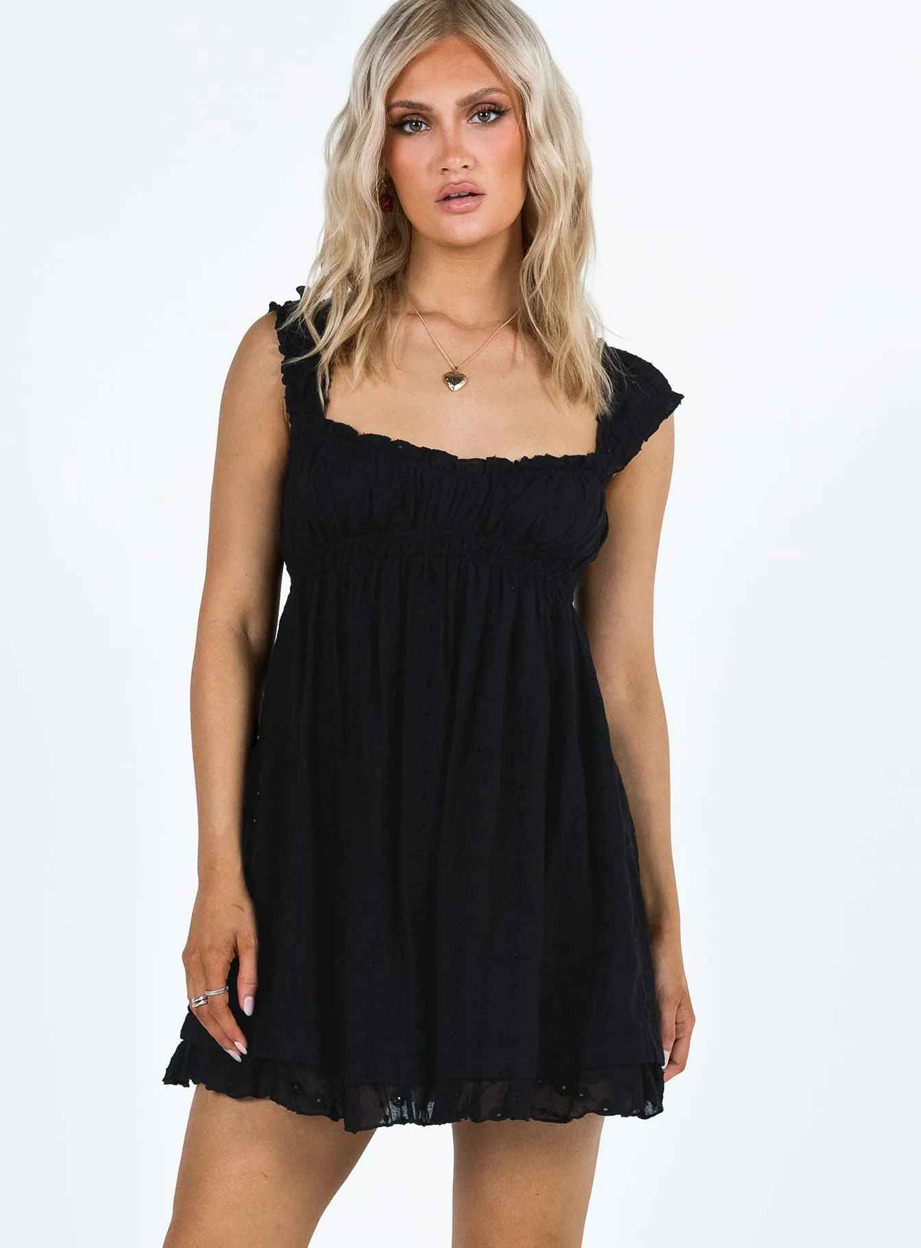 Carlita Mini Dress Black Airy Movement