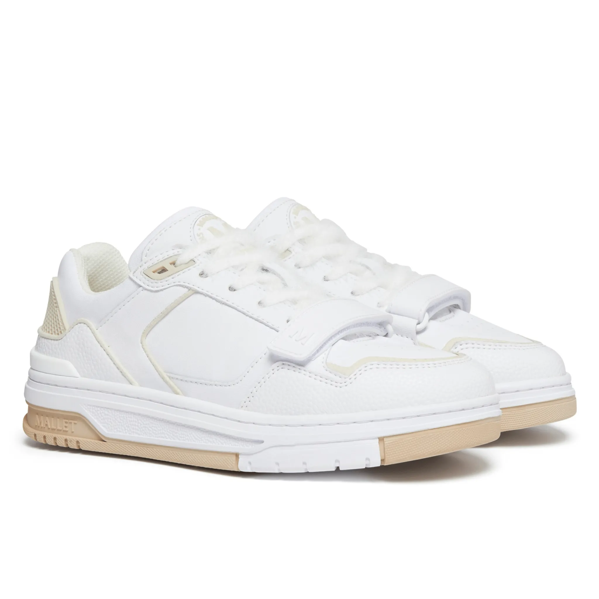 Carlton Strap White Beige Womens Foot Flow