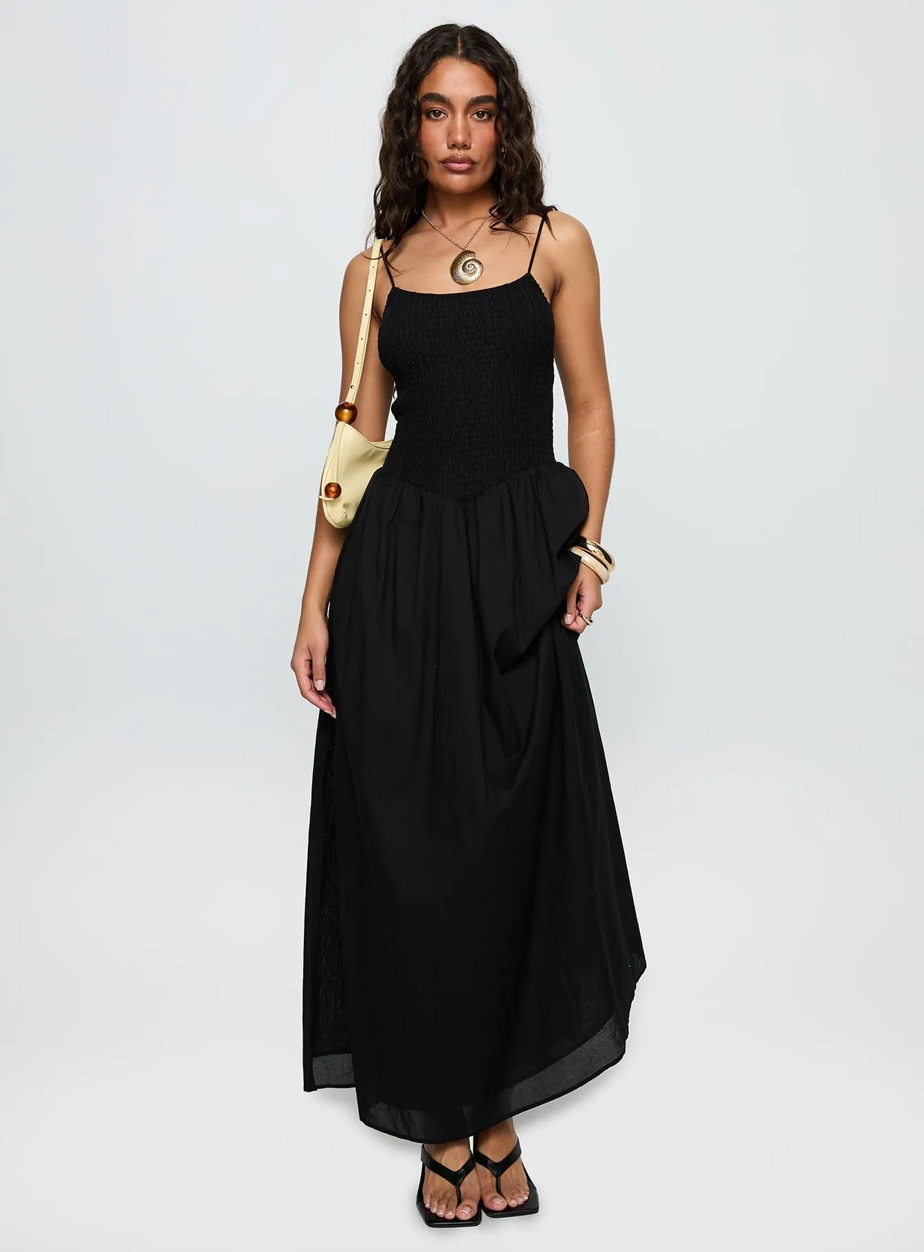 Semi Fit Carys Maxi Dress Black