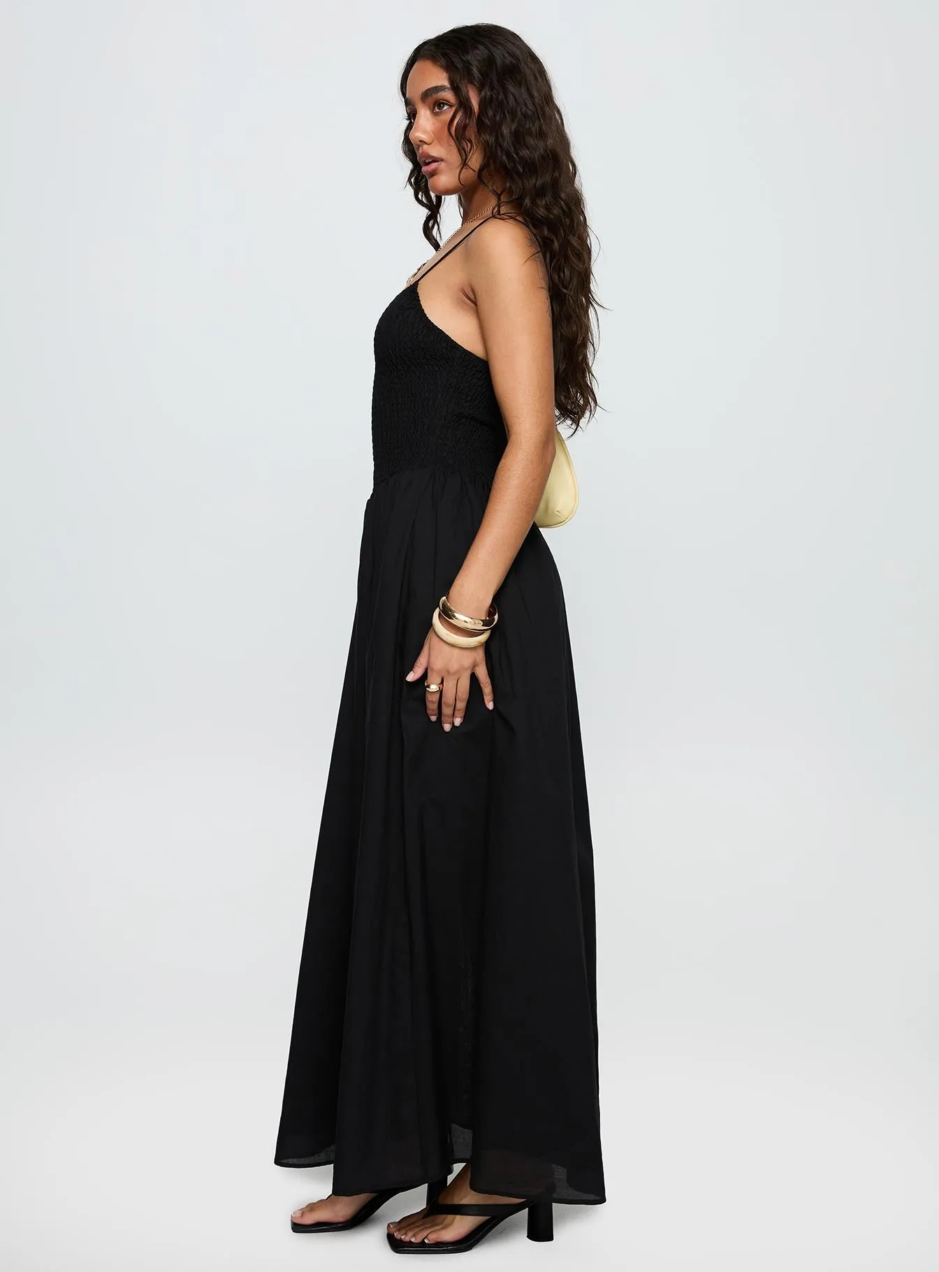 Carys Maxi Dress Black Smile Glow