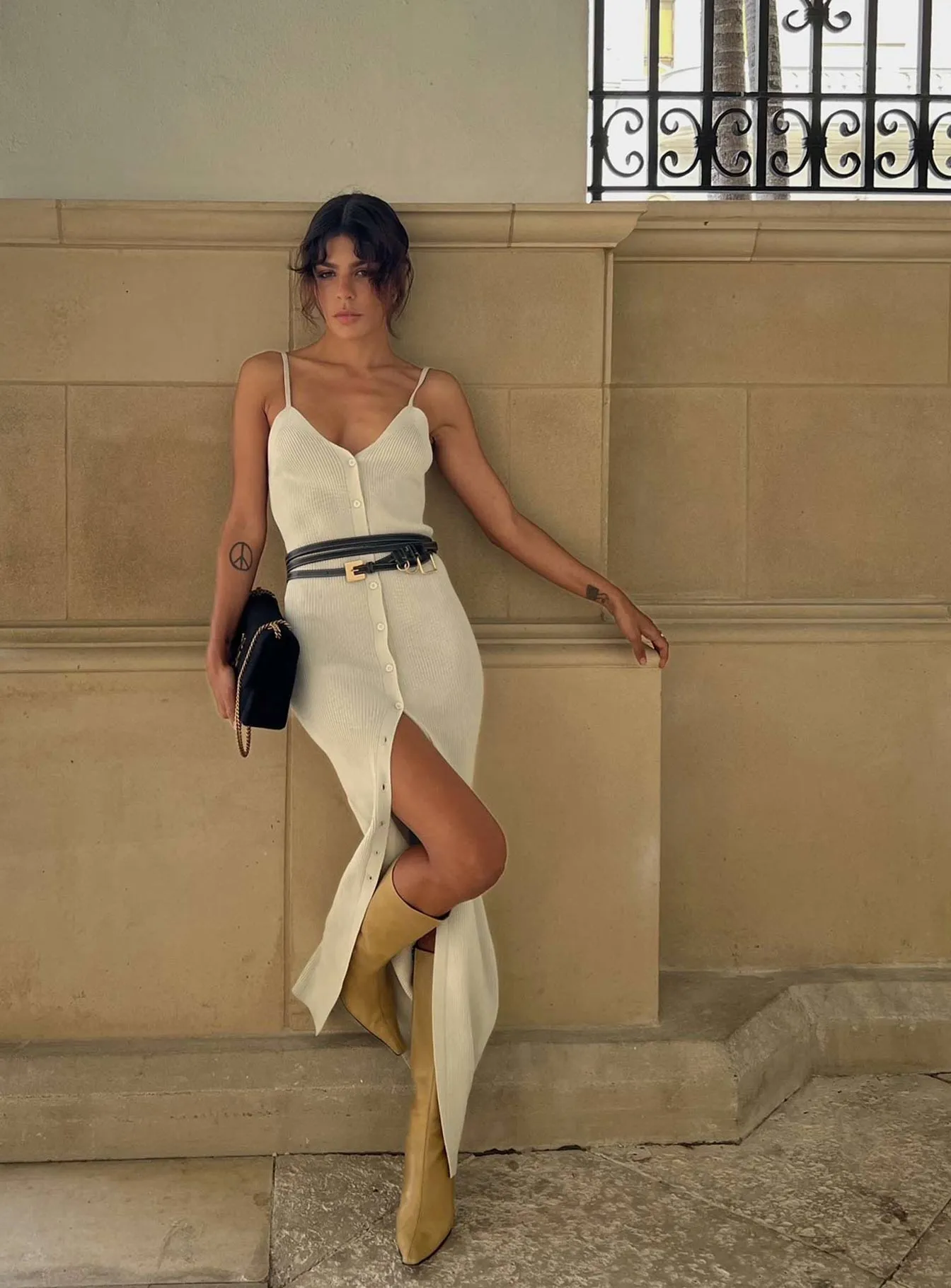 Casual Motion Casa Midi Dress Cream