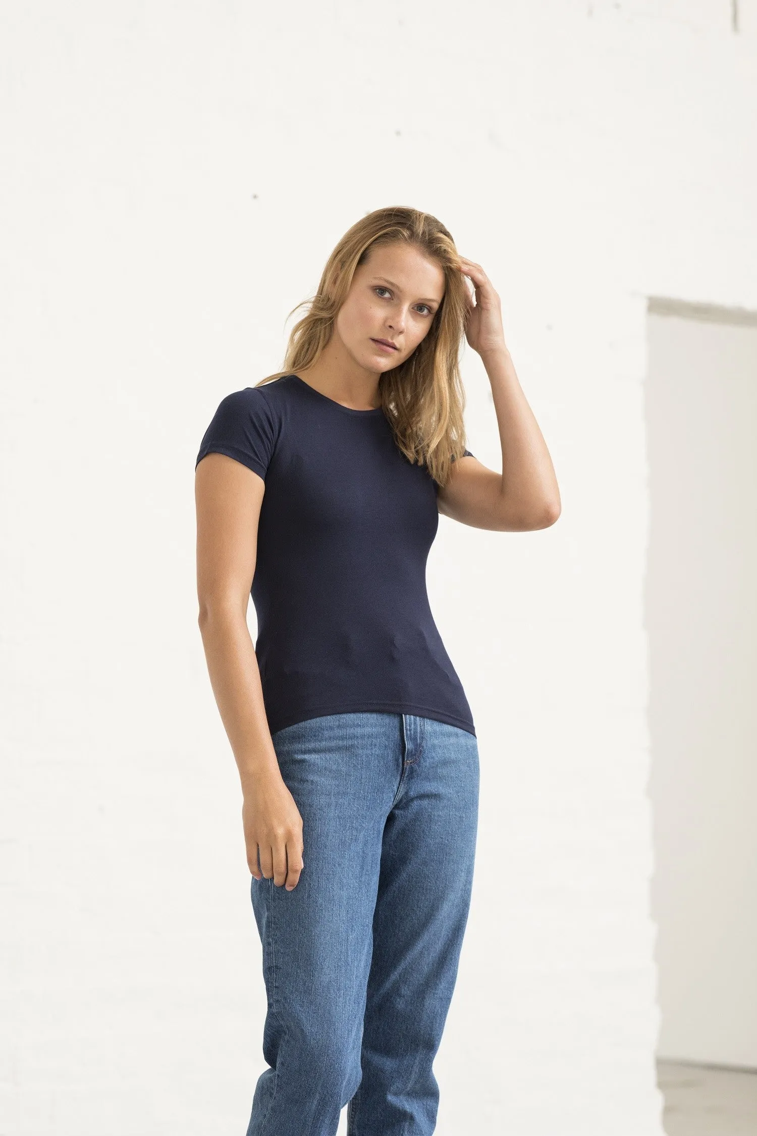Cascades Organic Ladies T-Shirt | ARCTIC WHITE Sleek Performance Casual everyday wear