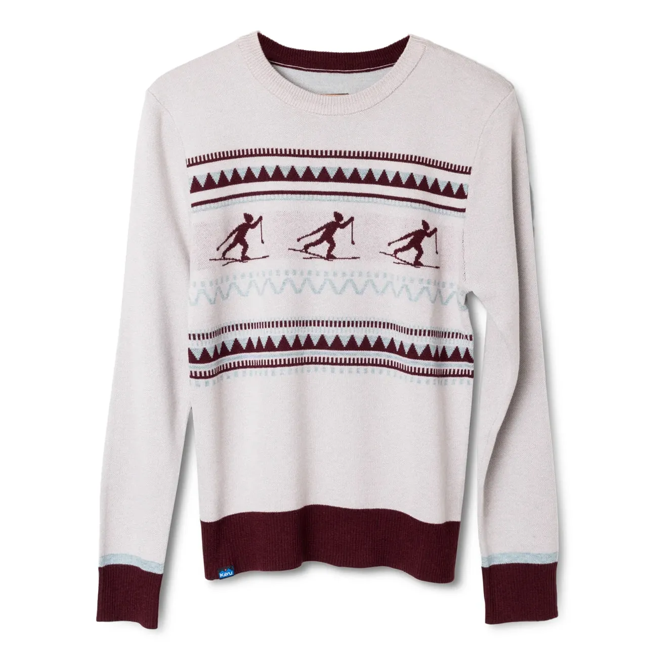 Reflective Yarn Accent Unstructured Silhouette Kavu Womens Hillrose Knitwear Ski Slope