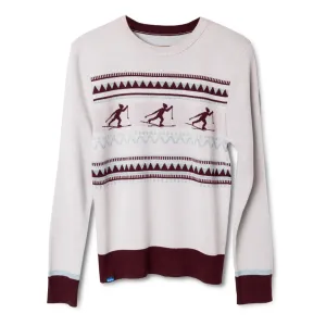 Reflective Yarn Accent Unstructured Silhouette Kavu Womens Hillrose Knitwear Ski Slope