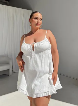 Empress Of Love Mini Dress White Curve Bloom Soft