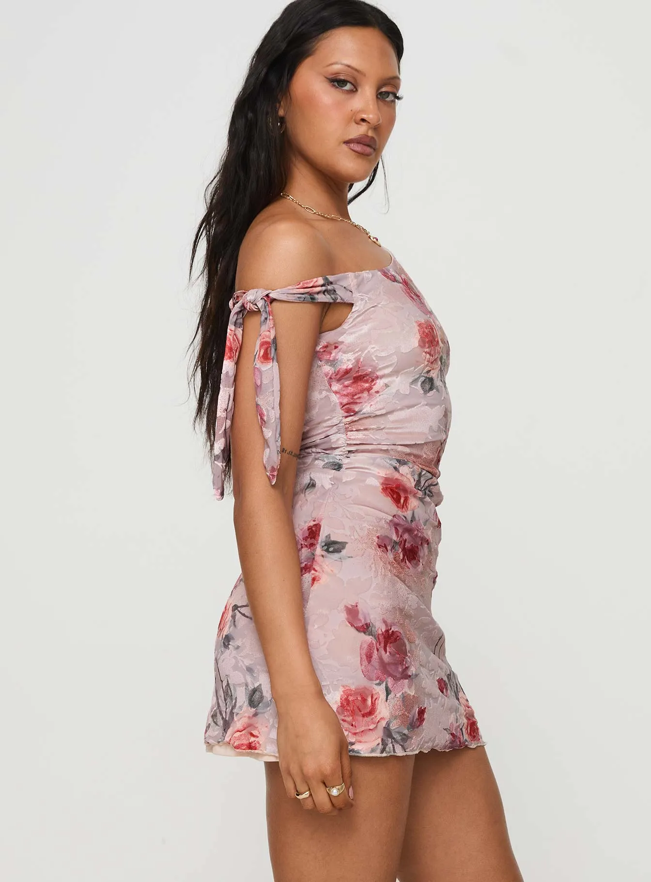 Shade Soft Event Glow Music Up Asymmetrical Mini Dress Multi