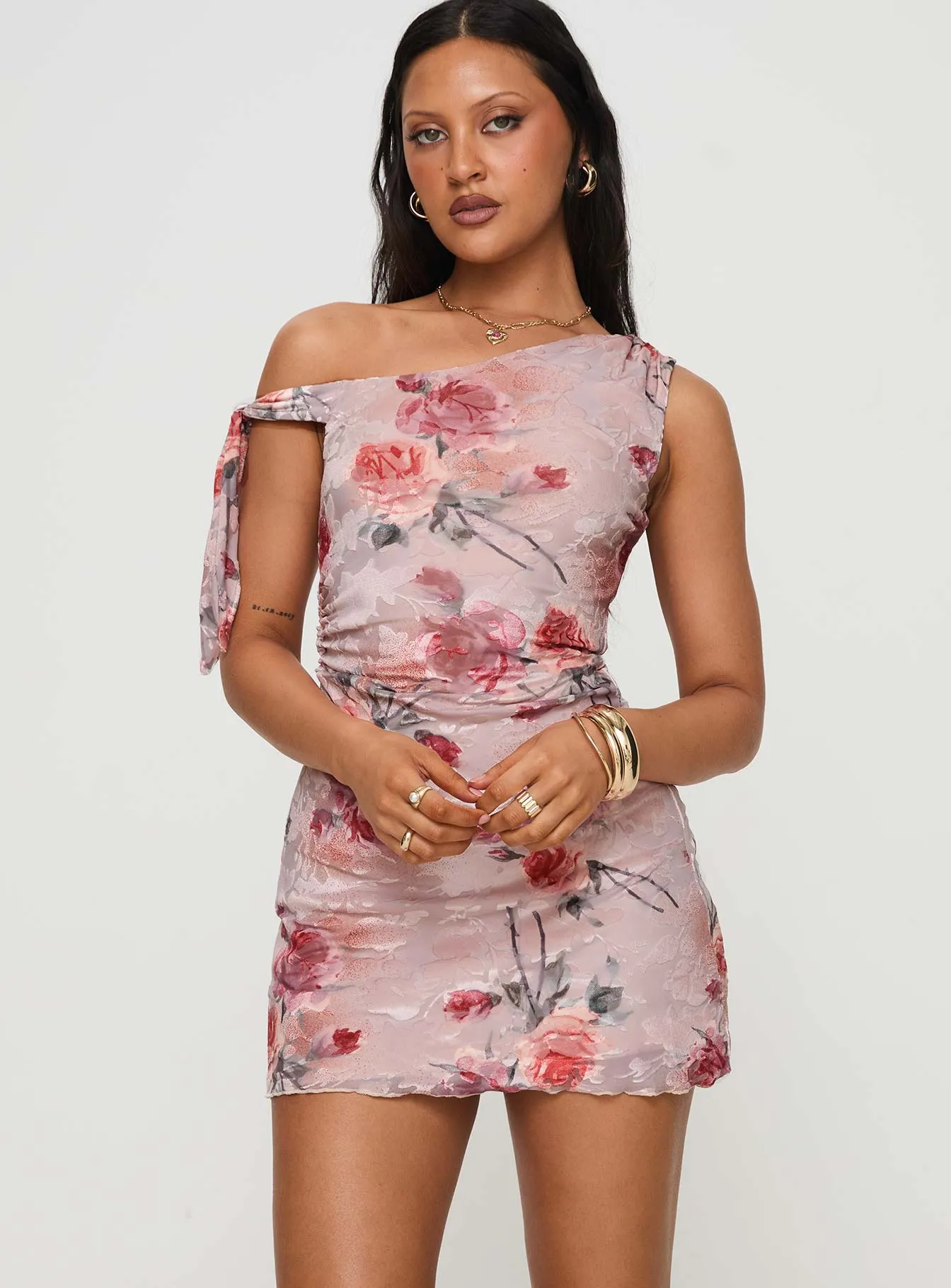 Music Up Asymmetrical Mini Dress Multi Lounge Fit