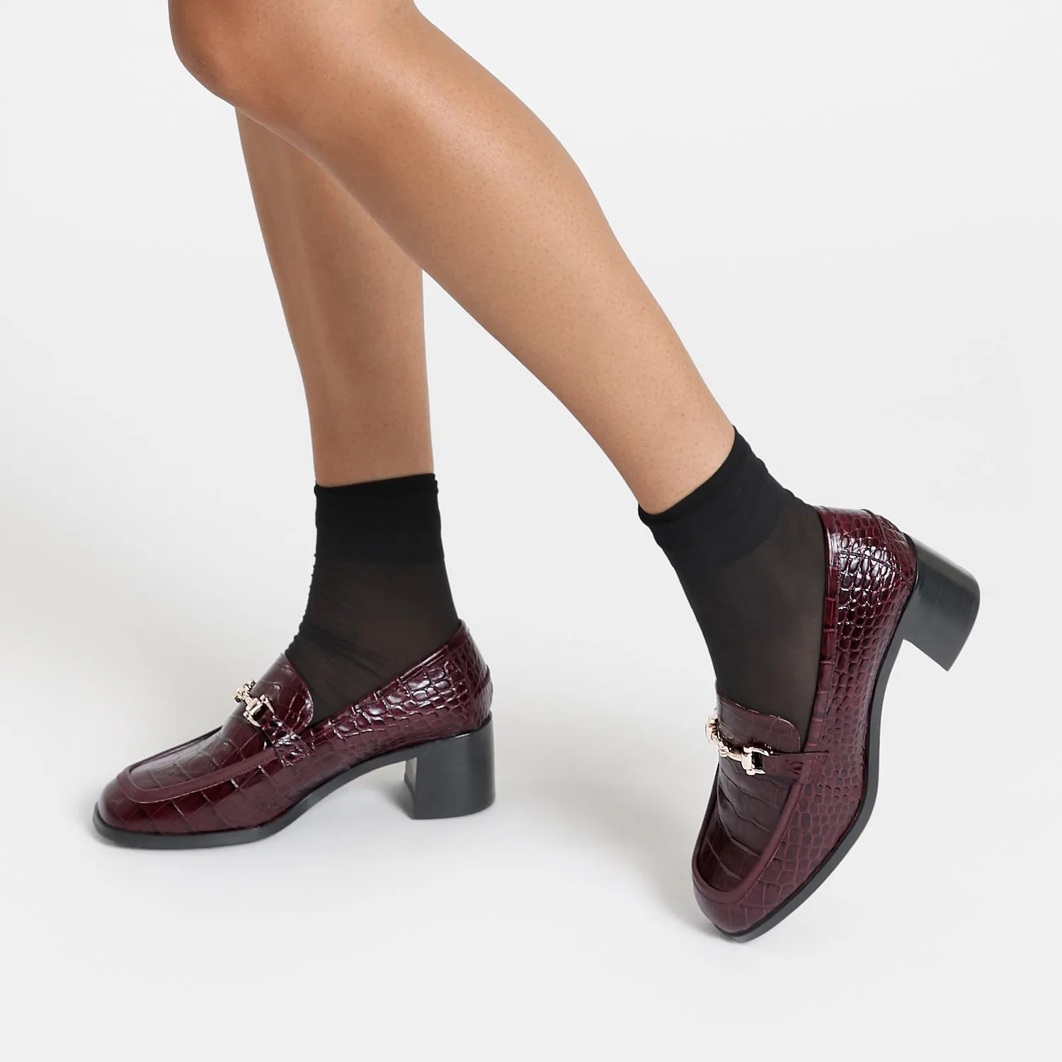 Comfortable to wear Seasonal High Heels Bremen Ltd Ed Loafer | Oxblood leather