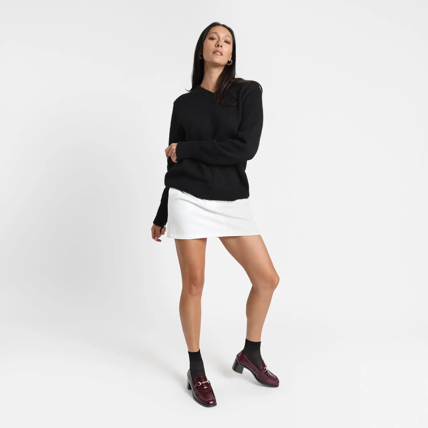 Supportive Footbed Bridal Flats and Heels Bremen Ltd Ed Loafer | Oxblood leather