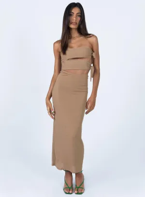Sporty Comfort Catherine Maxi Dress Brown