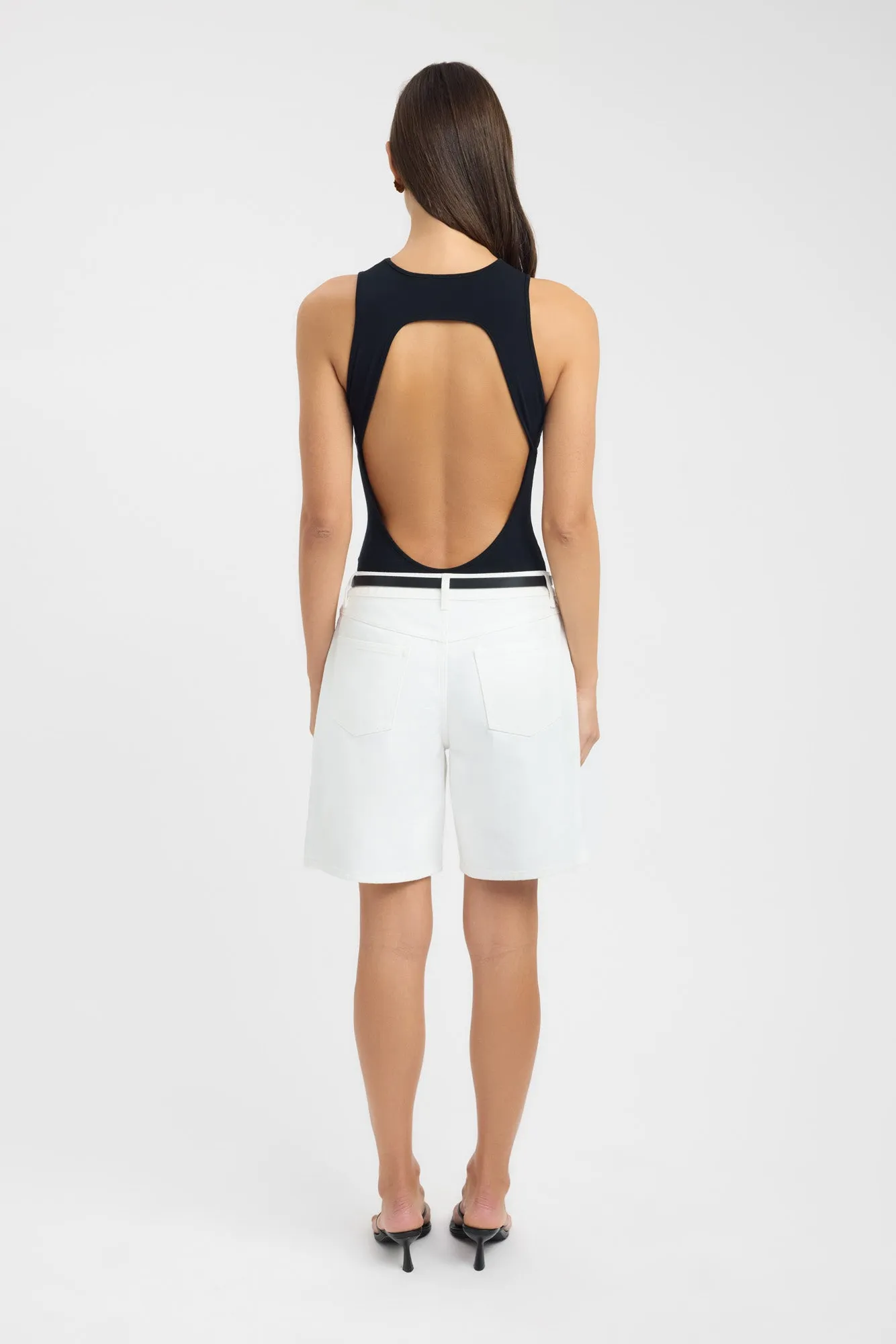 Charlie Racer Bodysuit PreShrunk Cotton Adjustable drawstring