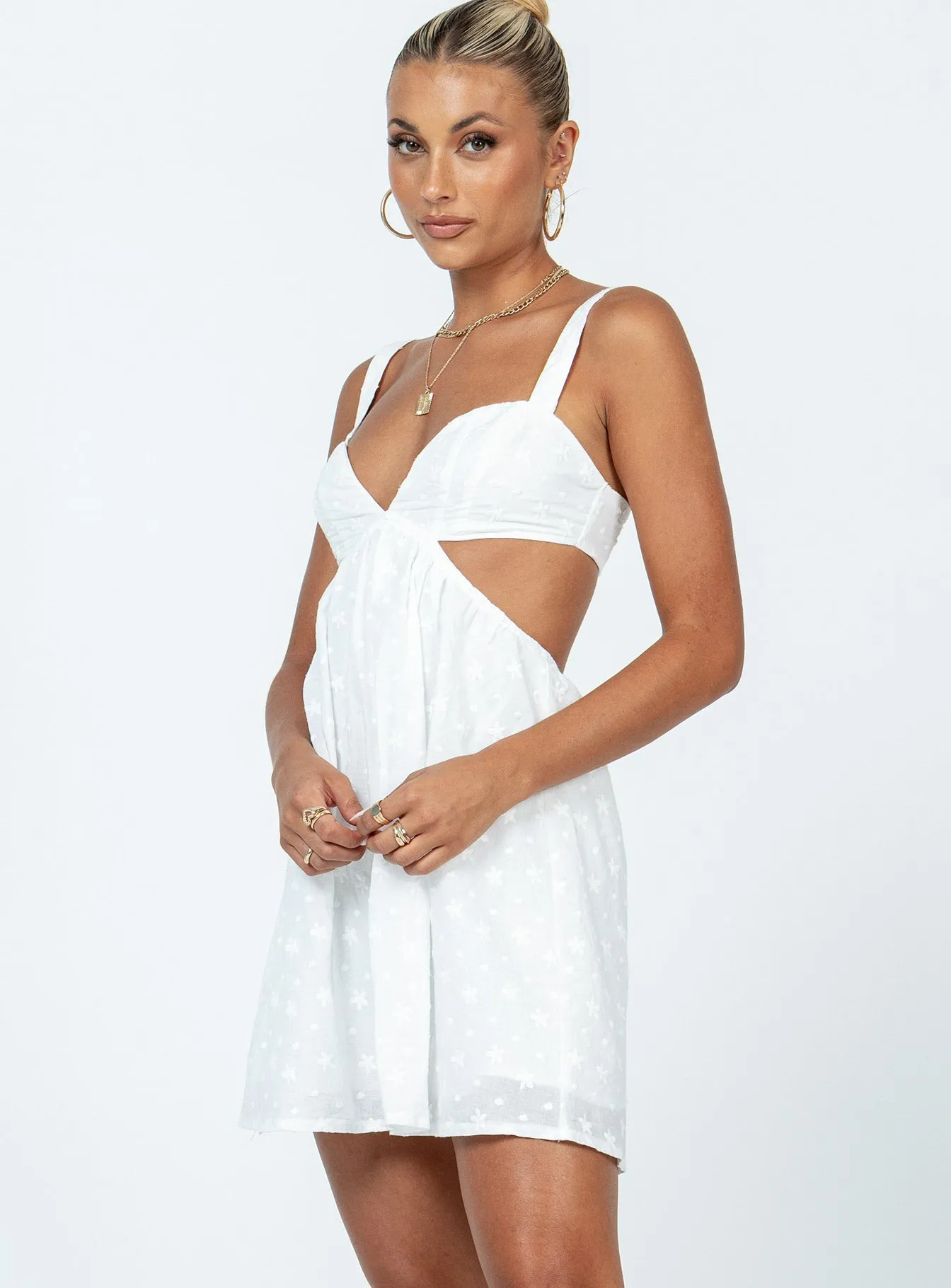 Khalia Mini Dress White Cocktail Ready french chic
