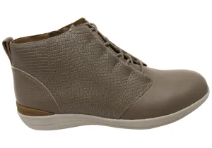 Homyped Gail Womens Comfortable Supportive Leather Ankle Boots Eco Material Cold Climate