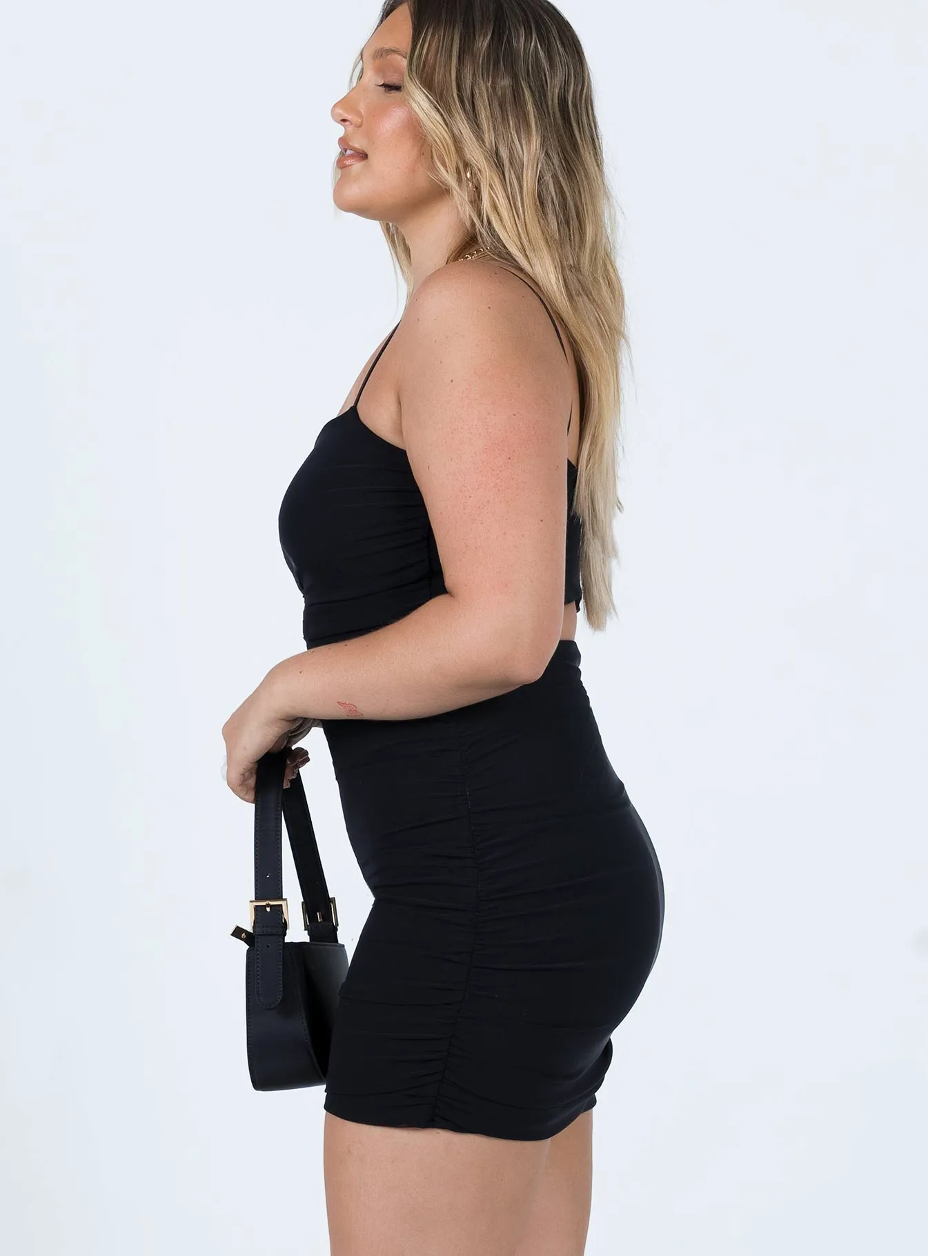 Holloway Wishes Mini Dress Black Smart Fit Wear Relax Flex