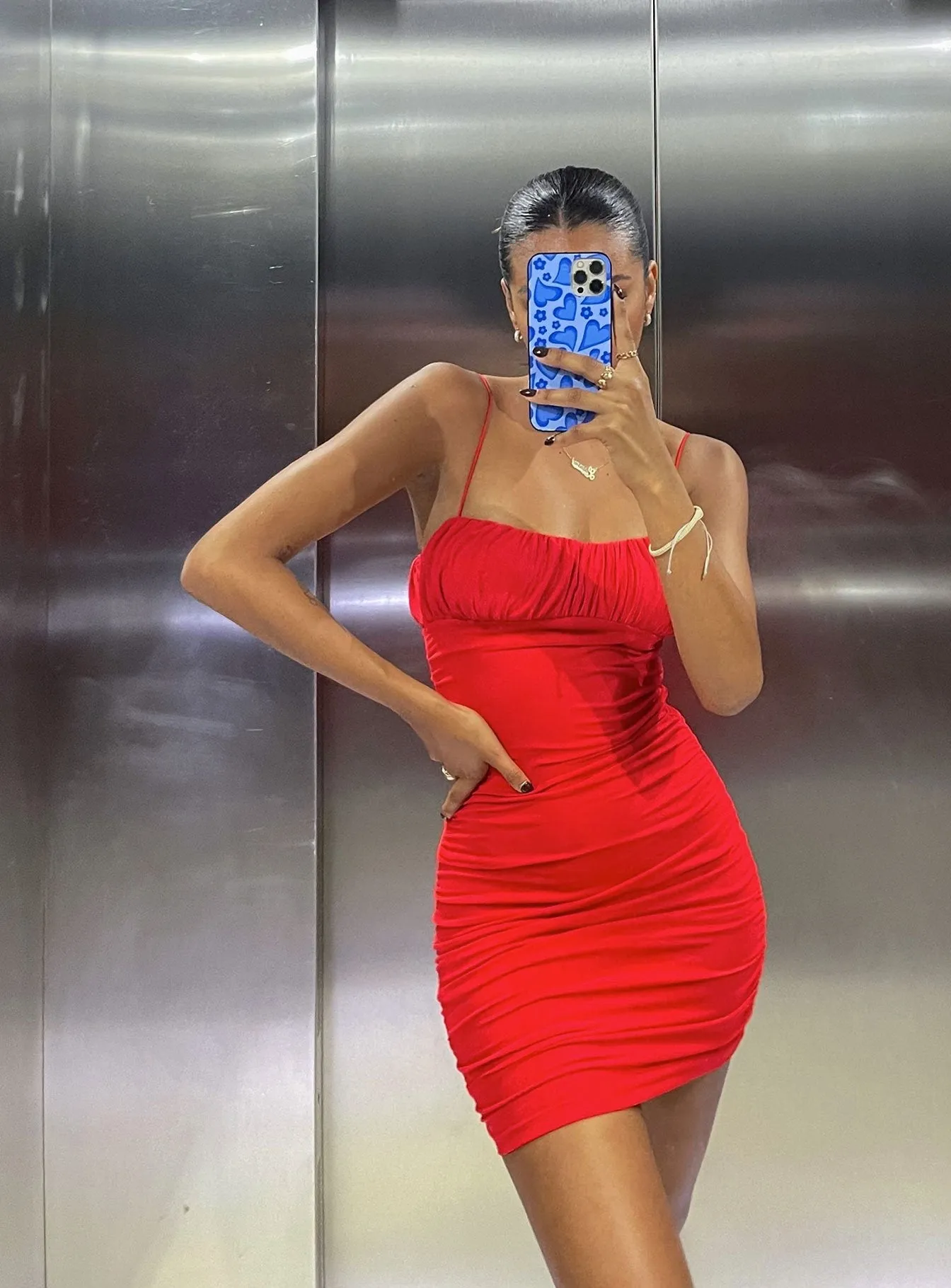 Urban Motion Penney Mini Dress Red