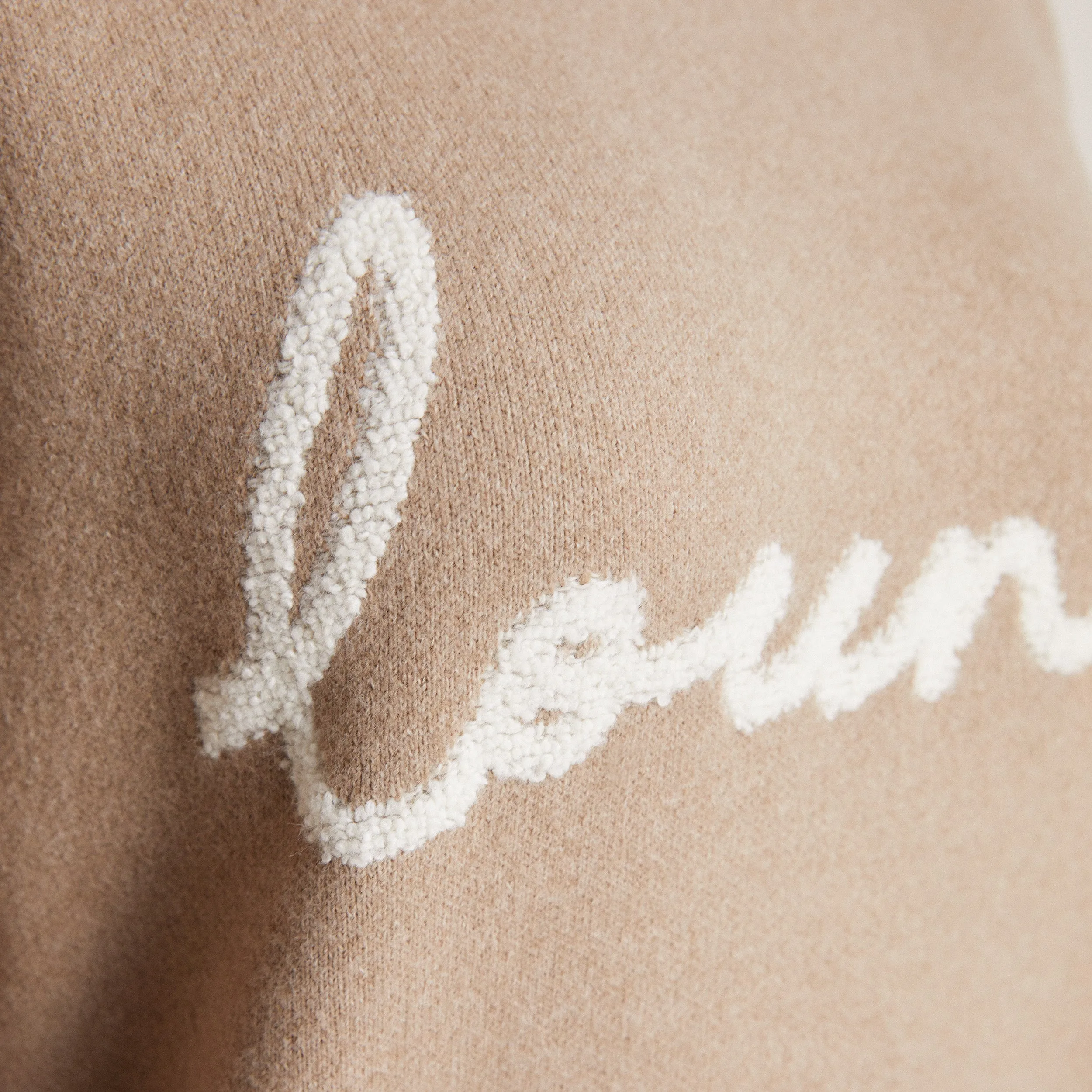 Lounge Knitted Crew Neck Jumper - Bread Brand Name product sporty style statement