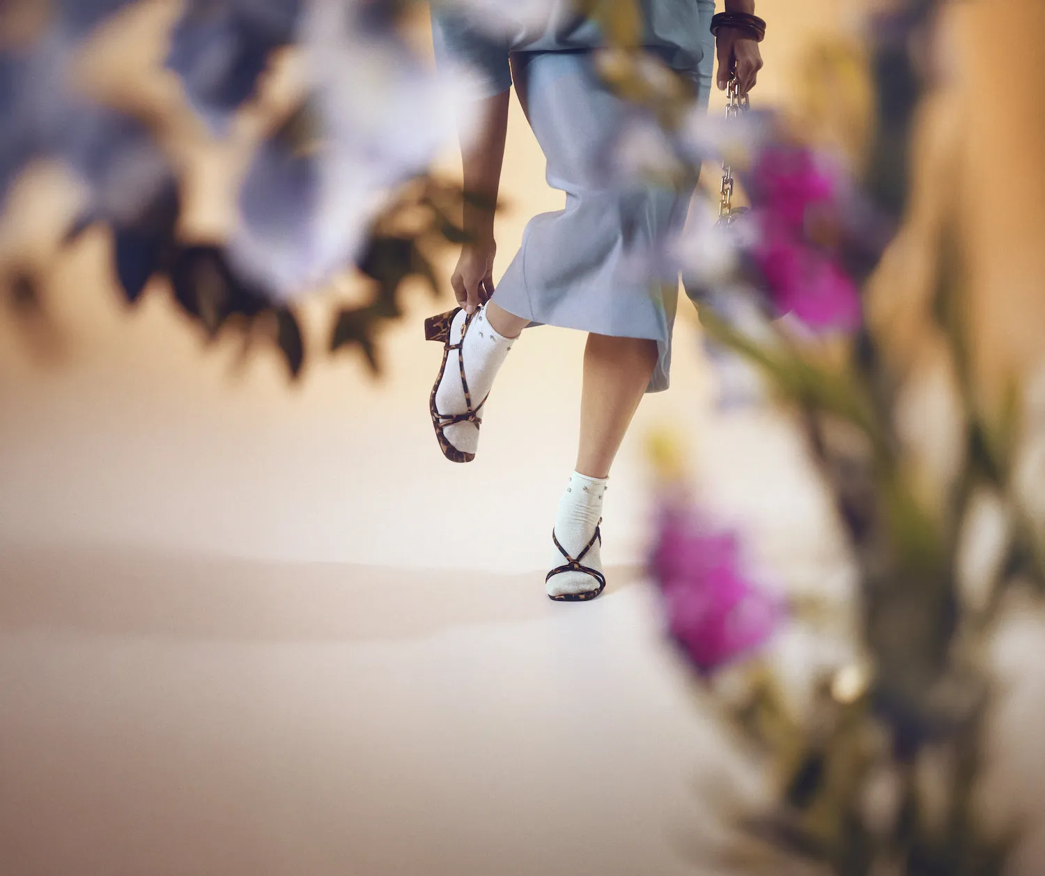 Cici Sandal Heel | Leopard Print Satin Smart Footwear Chic Party Heels