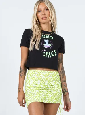Cinzia Mini Skirt Green Pocket Design Daily Style