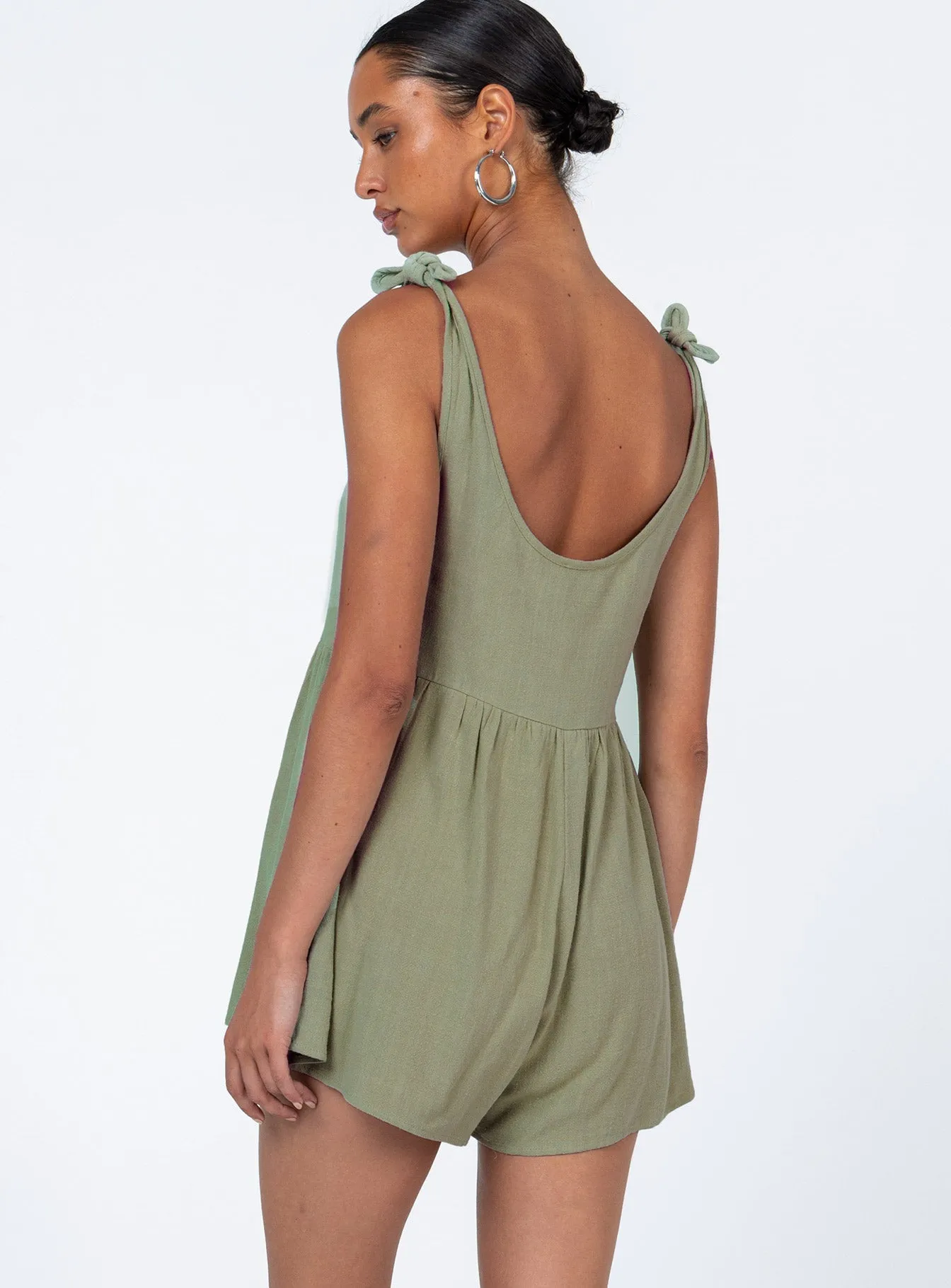 Tay Romper Sage Romantic-Detail