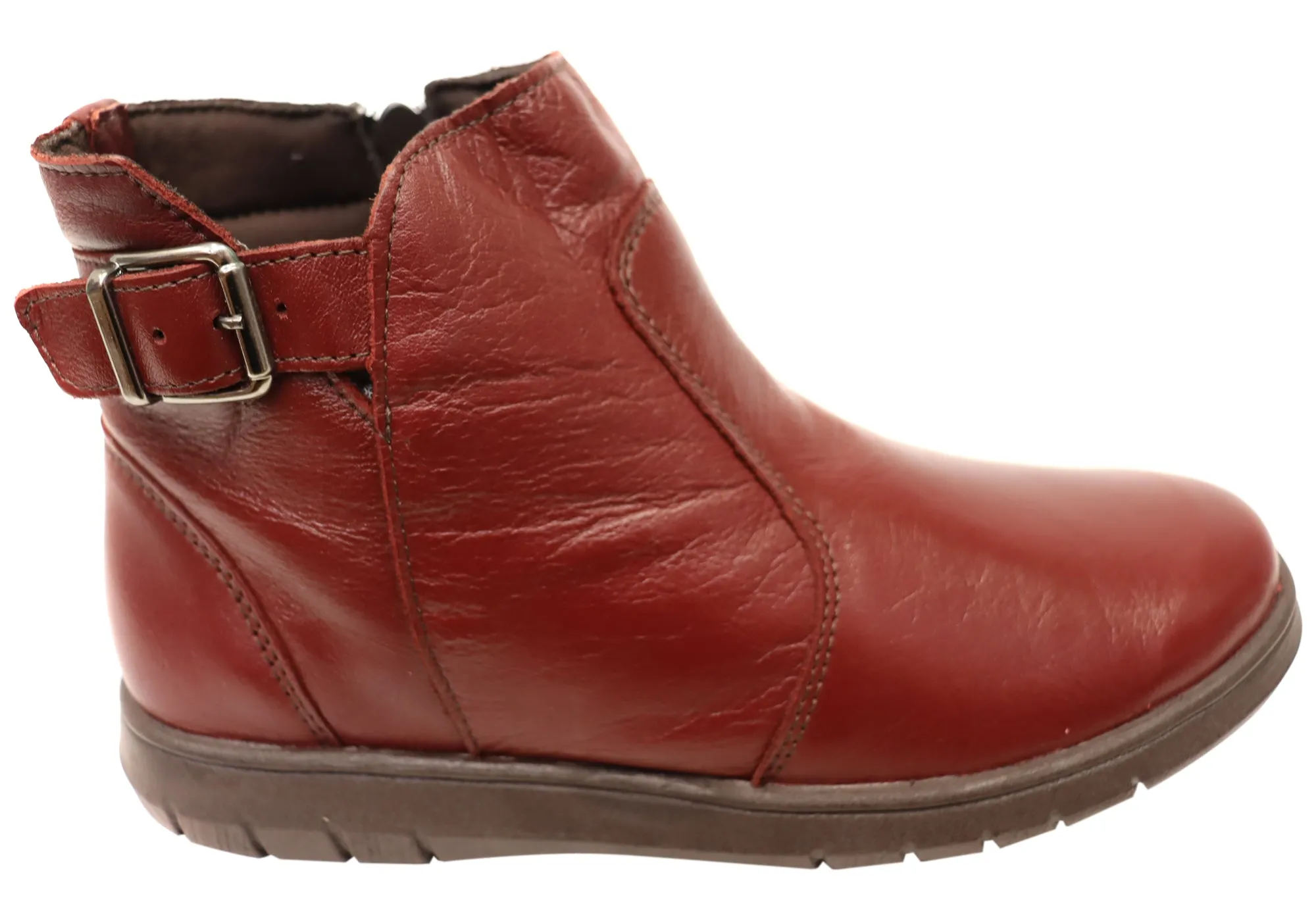 Nature Lover Balatore Cora Womens Comfortable Leather Ankle Boots Made In Brazil