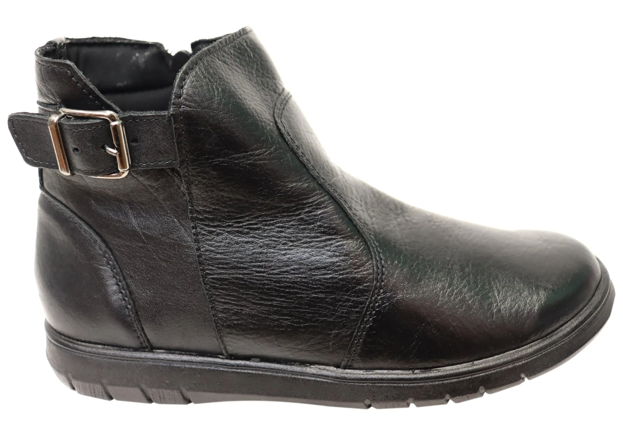 Rain Terrain Businessman Balatore Cora Womens Comfortable Leather Ankle Boots Made In Brazil