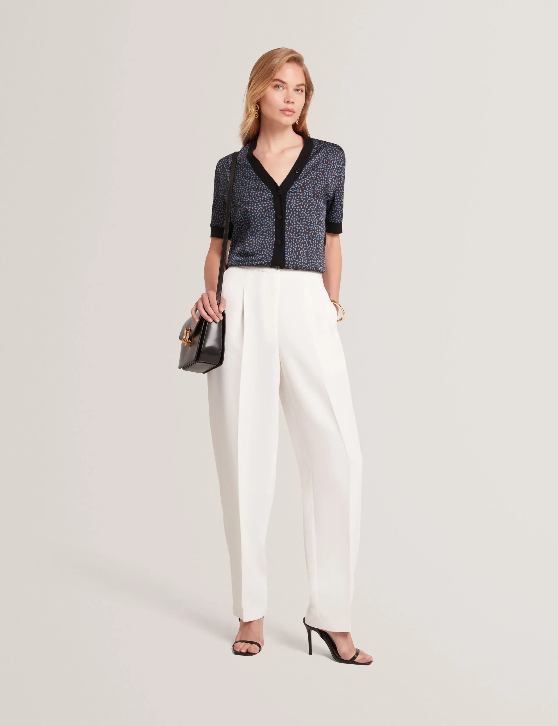 Anti Pilling Ribbed Trim BRIALA | BLACK