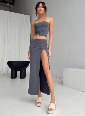 Casual Wear Lowell Maxi Skirt Grey