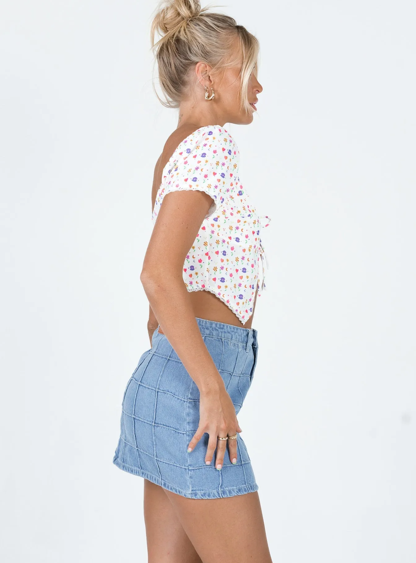 Aesthetic Look Tanis Denim Mini Skirt