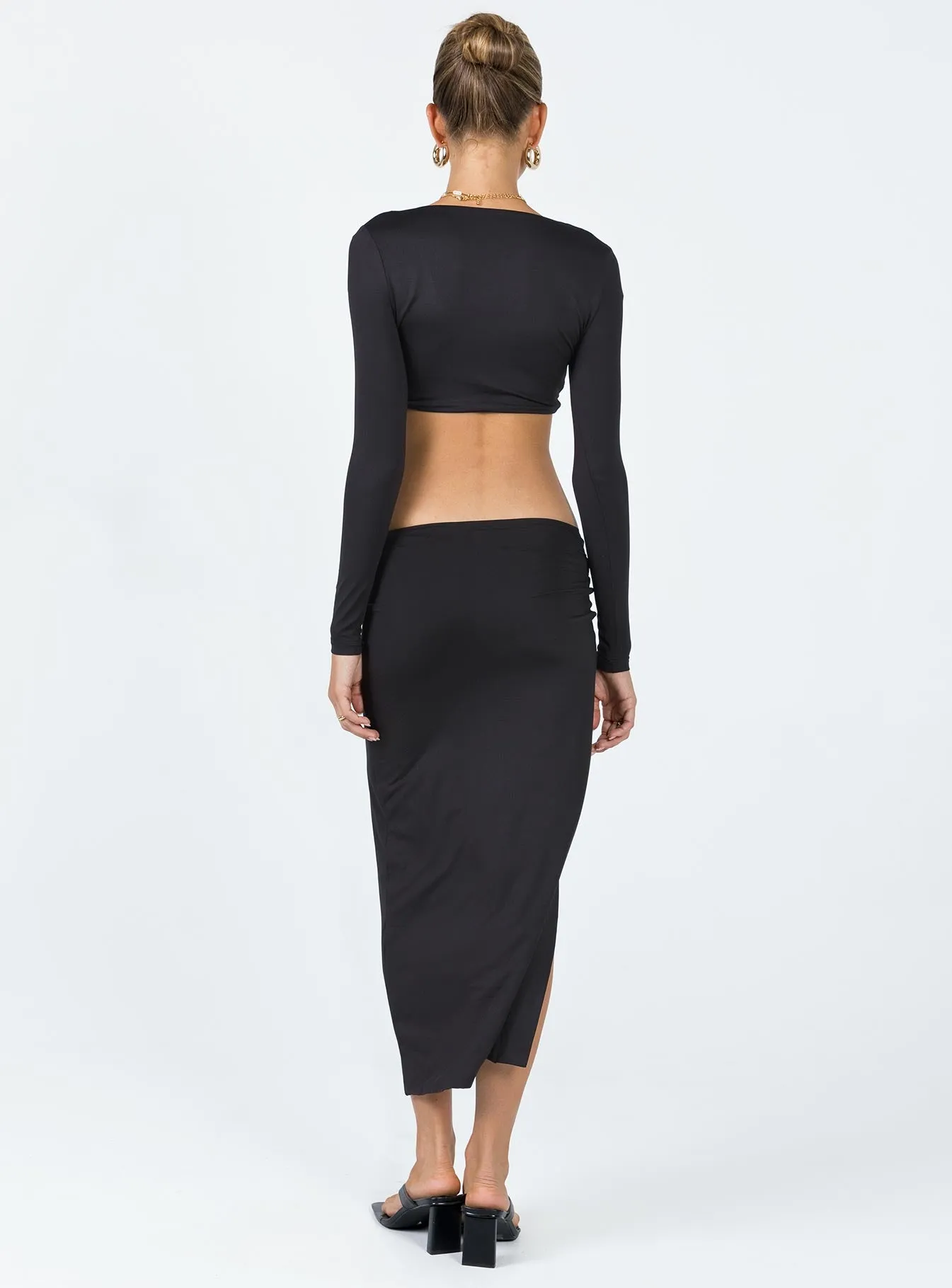 Indiana Set Black Polished Style Fashion Mood