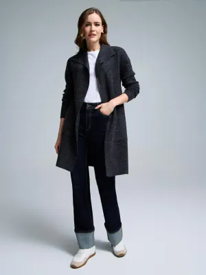 Collared Coatigan Cool Layer Basic Style