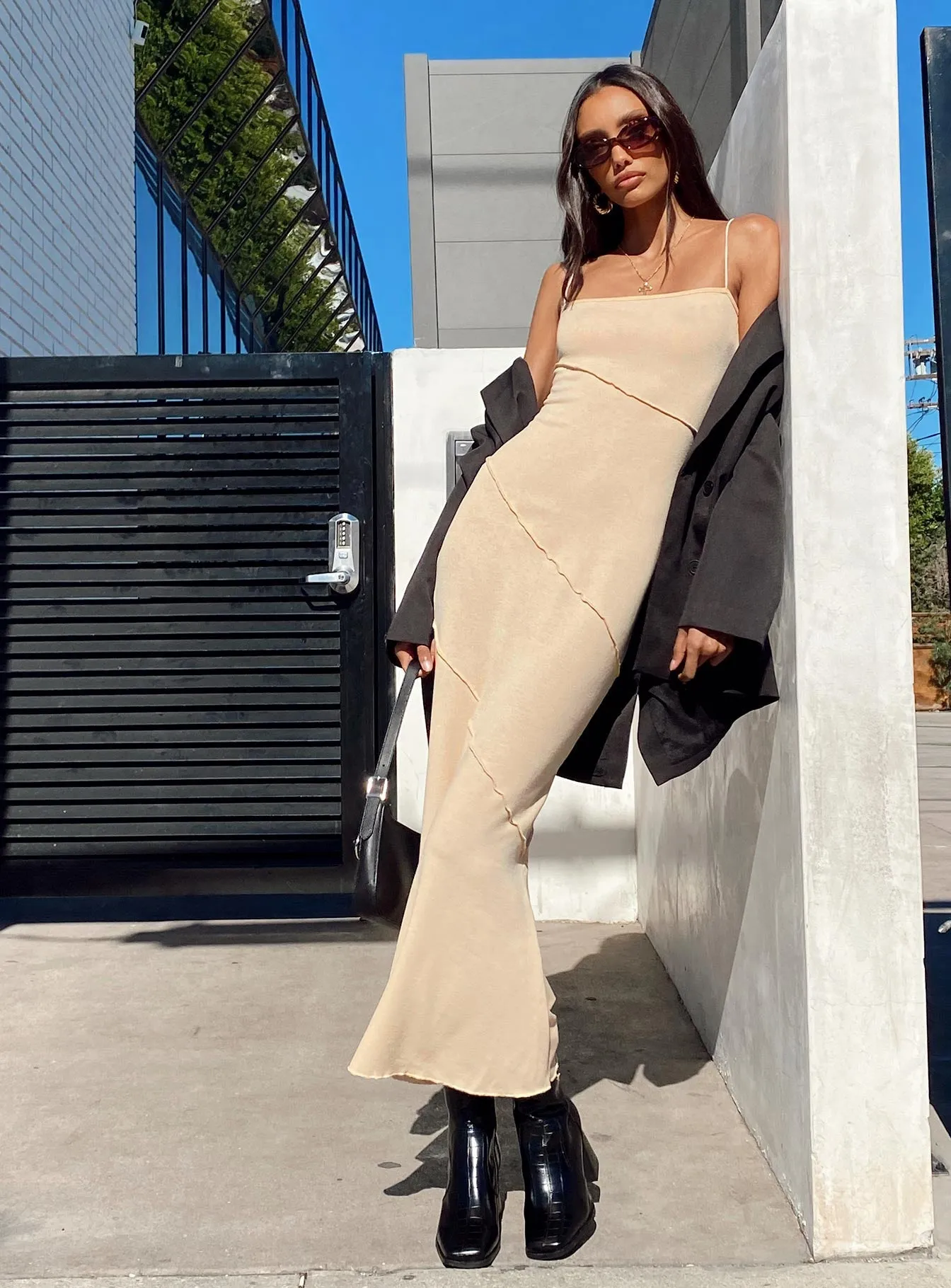 Urban Feel Andros Maxi Dress Beige