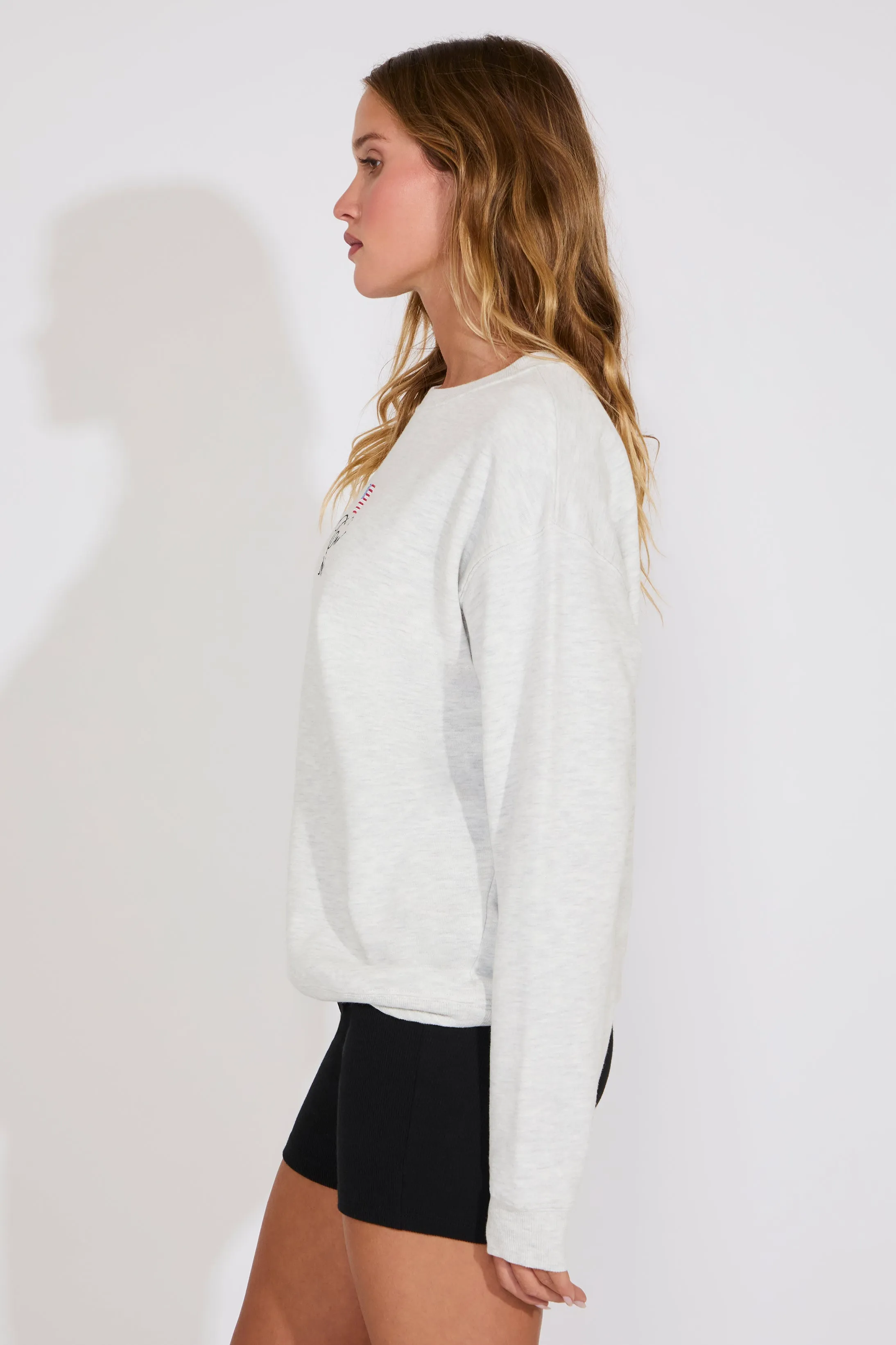 Urban Fit CAPE COD EMBROIDERED CREW NECK SWEATSHIRT