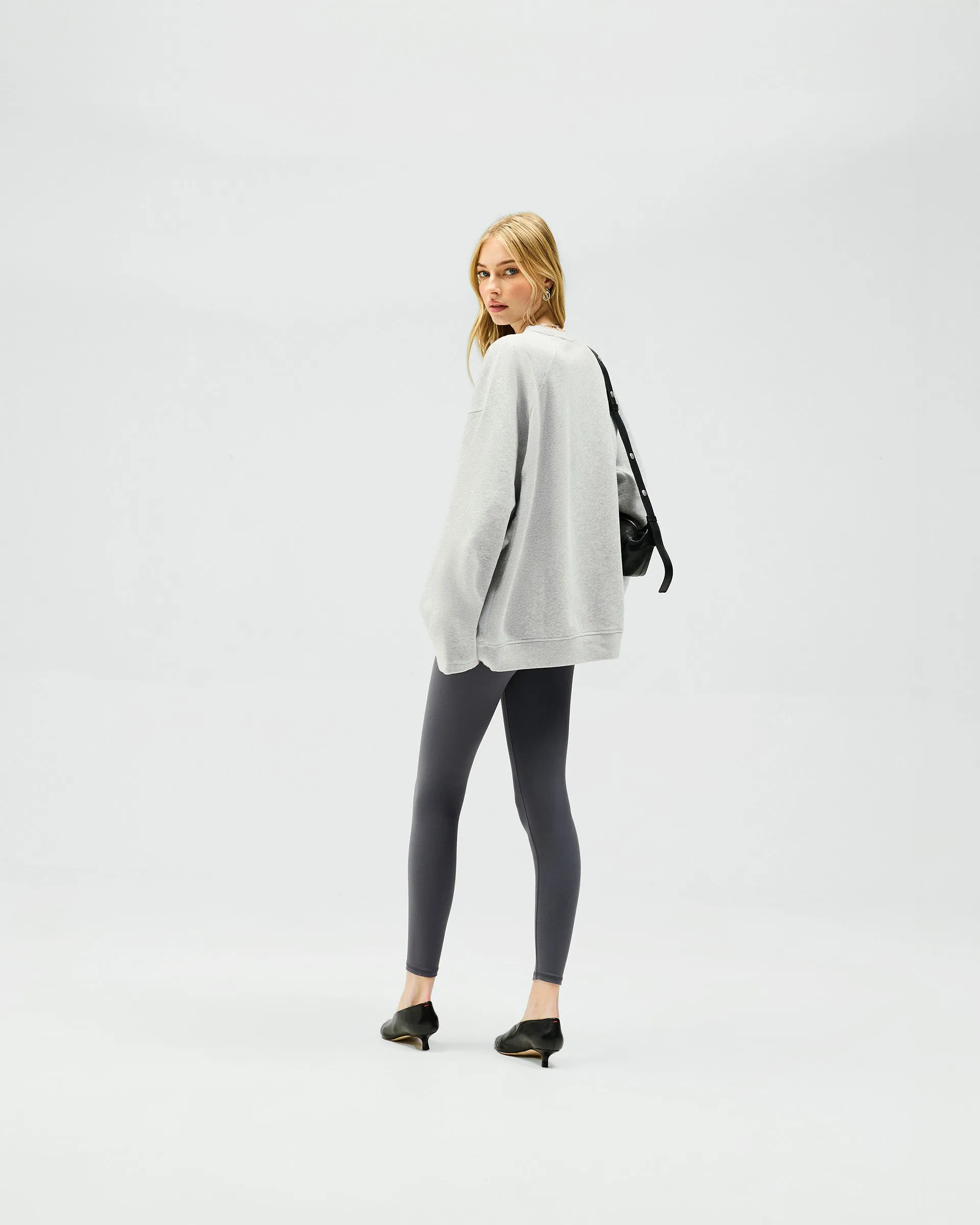 Owners Club Relaxed Sweater - Grey Marl Lounge Style