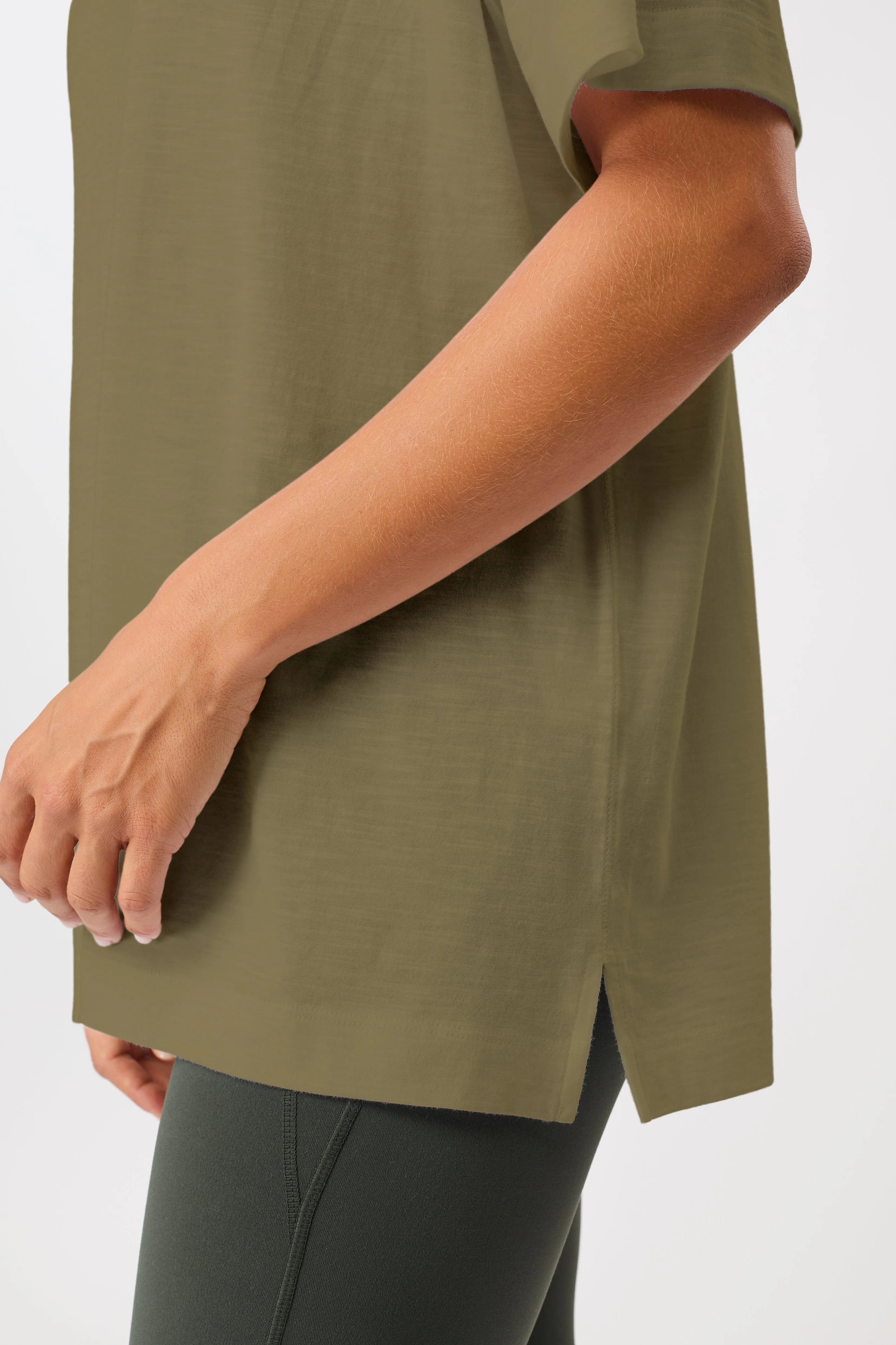 Boyfriend Tee - Emerald sporty wear