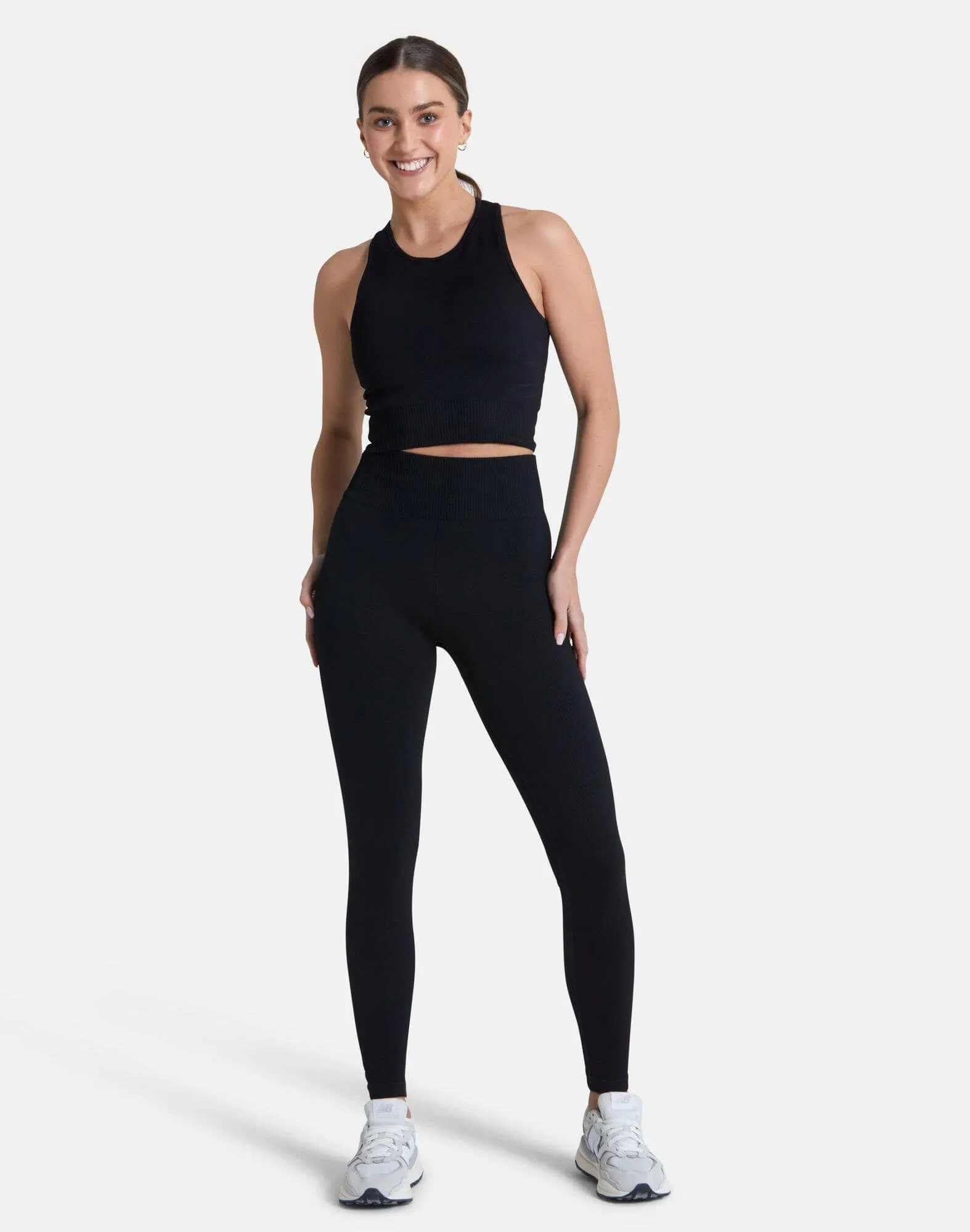 Lotus Chevron Bra in Black Pearl Tone