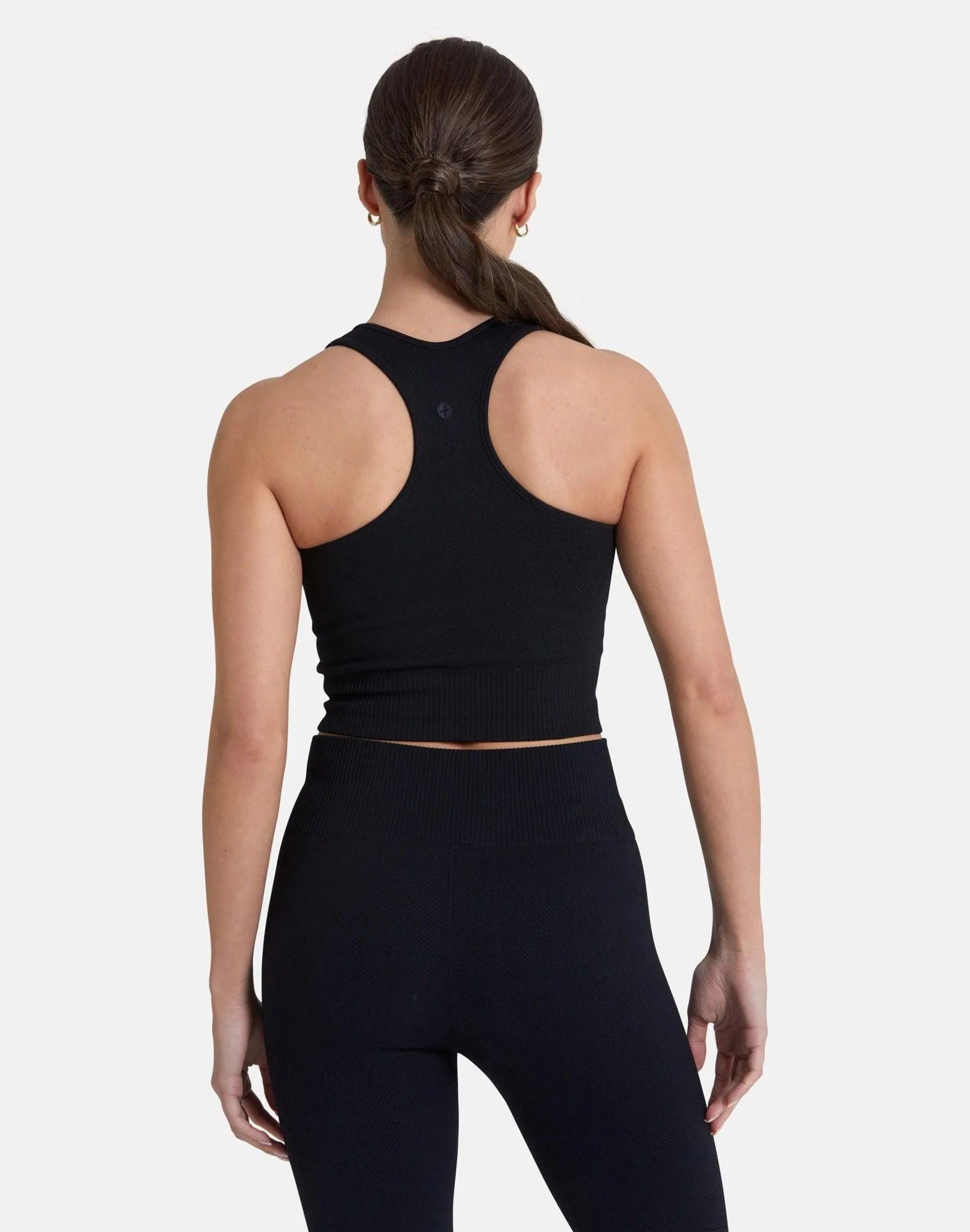 Nordic Light Soft Jersey Lotus Chevron Bra in Black