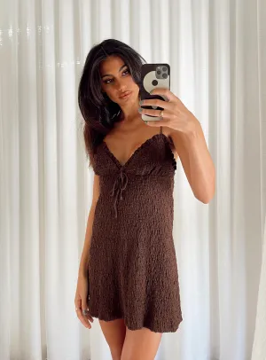 Kellan Mini Dress Brown Beach Moment Relaxed Layer