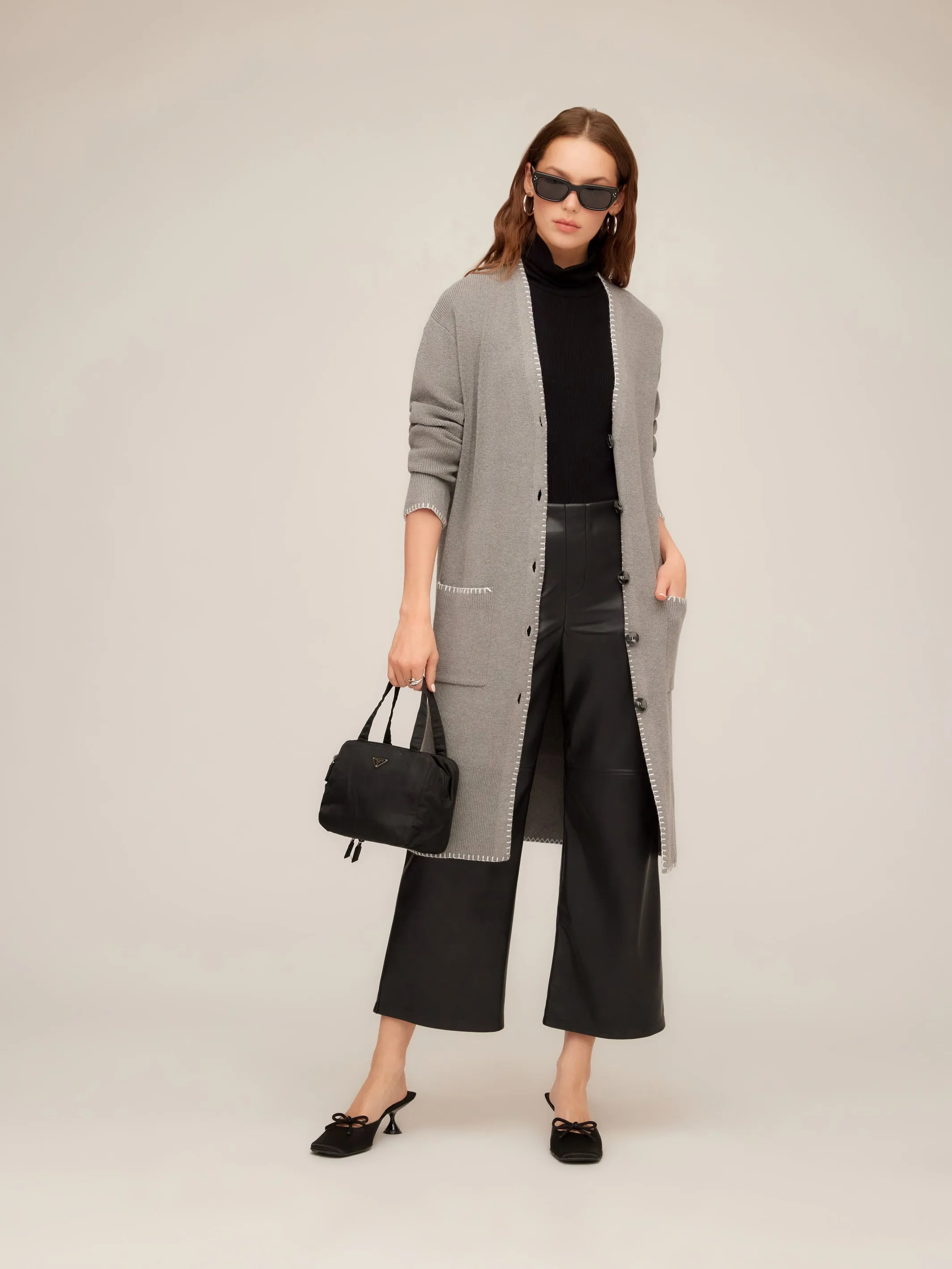 Ariel Edge Stitch Cardigan Sweater Weekend Classic