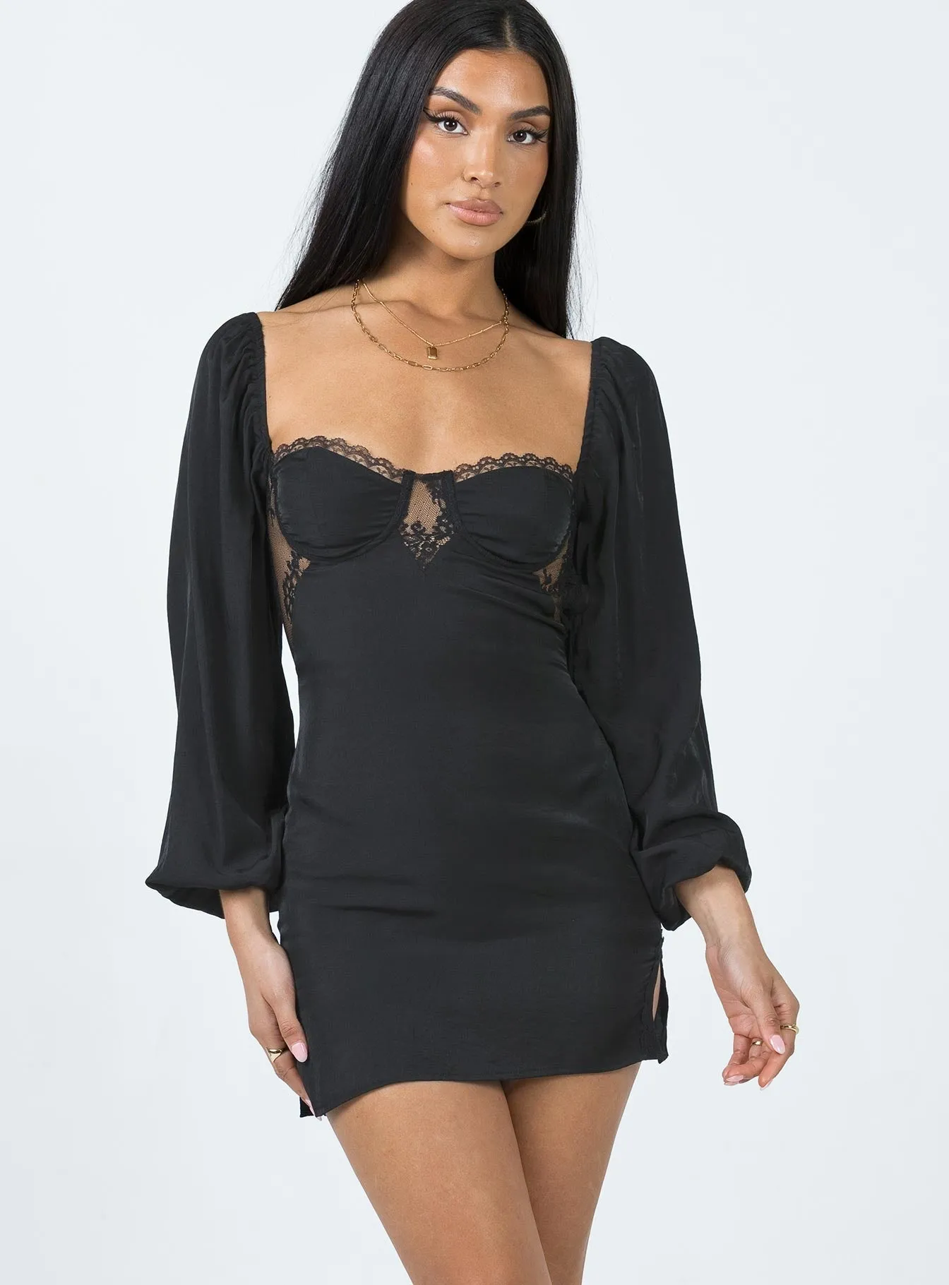 Teyana Mini Dress Black Dreamy Touch