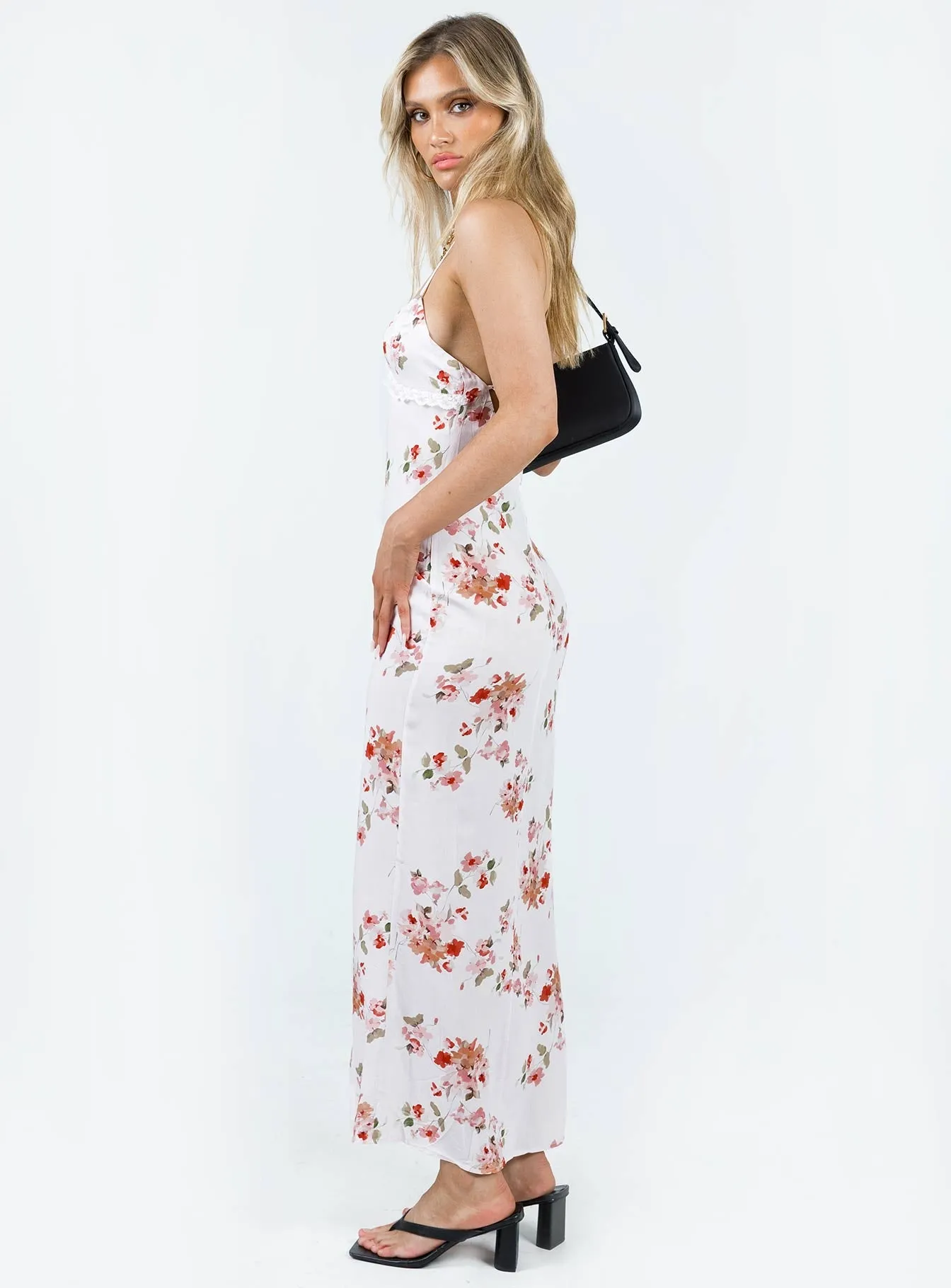 Amos Maxi Dress Pink Multi Hip-Flattering