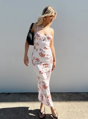 Casual Chic Chic Waistband Amos Maxi Dress Pink Multi