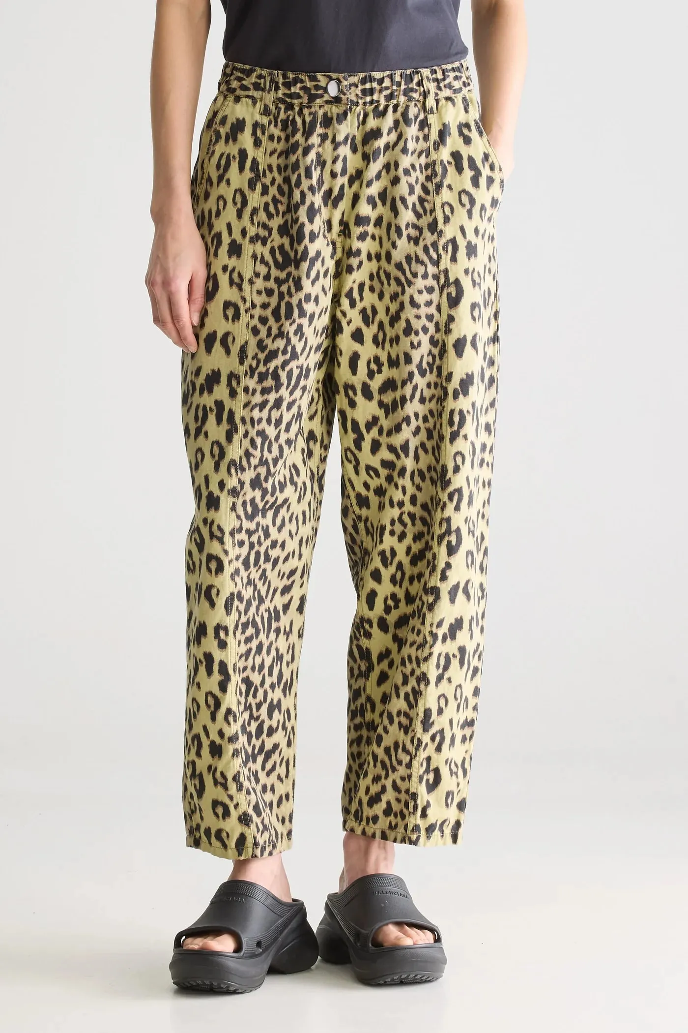 AntiSlipWaistband Bellerose Wesley Relaxed Pants Black Beauty / Seed