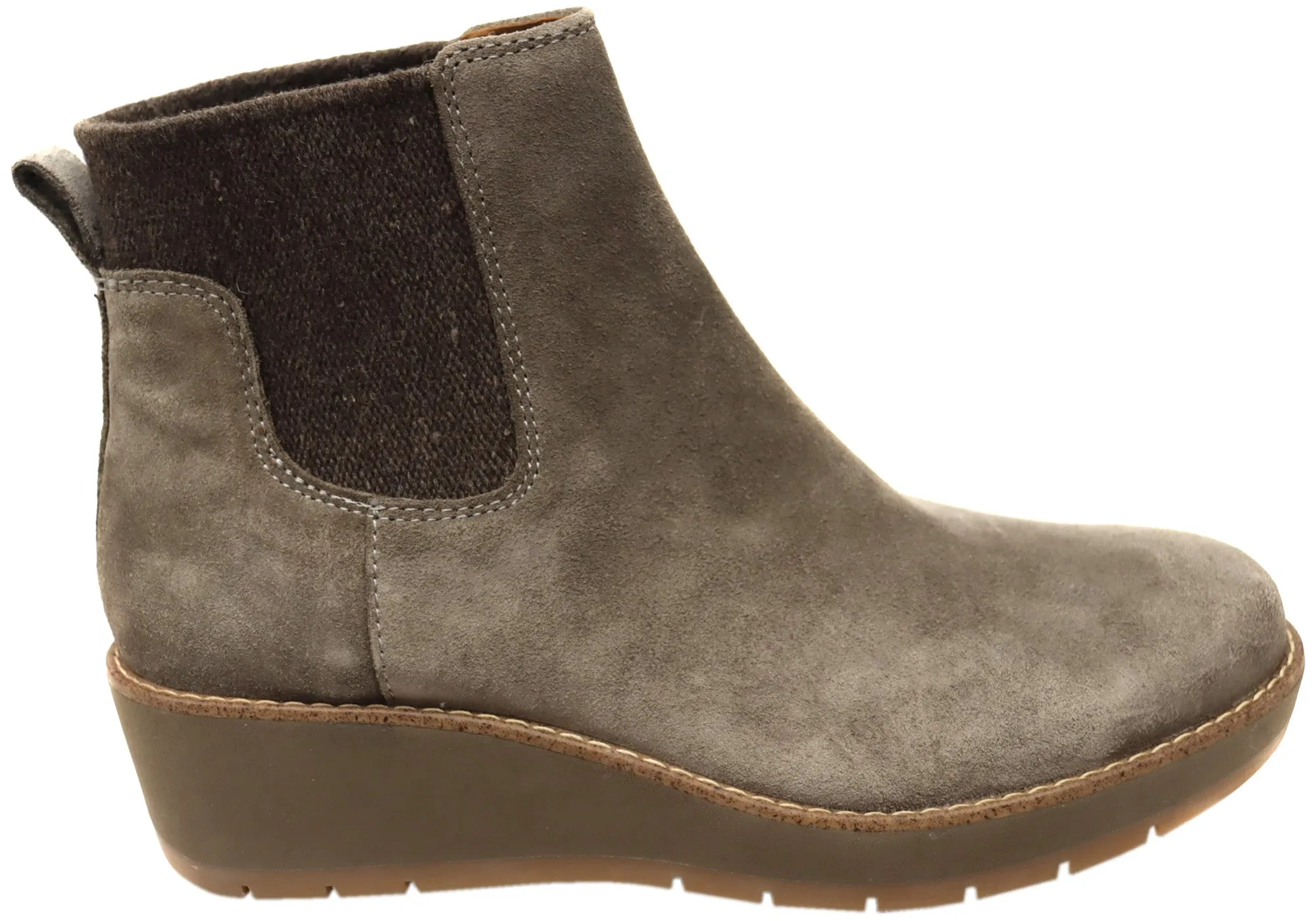 Comfortiva Ferna Womens Comfortable Leather Wedge Ankle Boots Insulated Snow Trekker