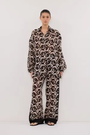 MAUI BITTER CHOC RAMIE LONG SLEEVE SHIRT Perfect Comfort