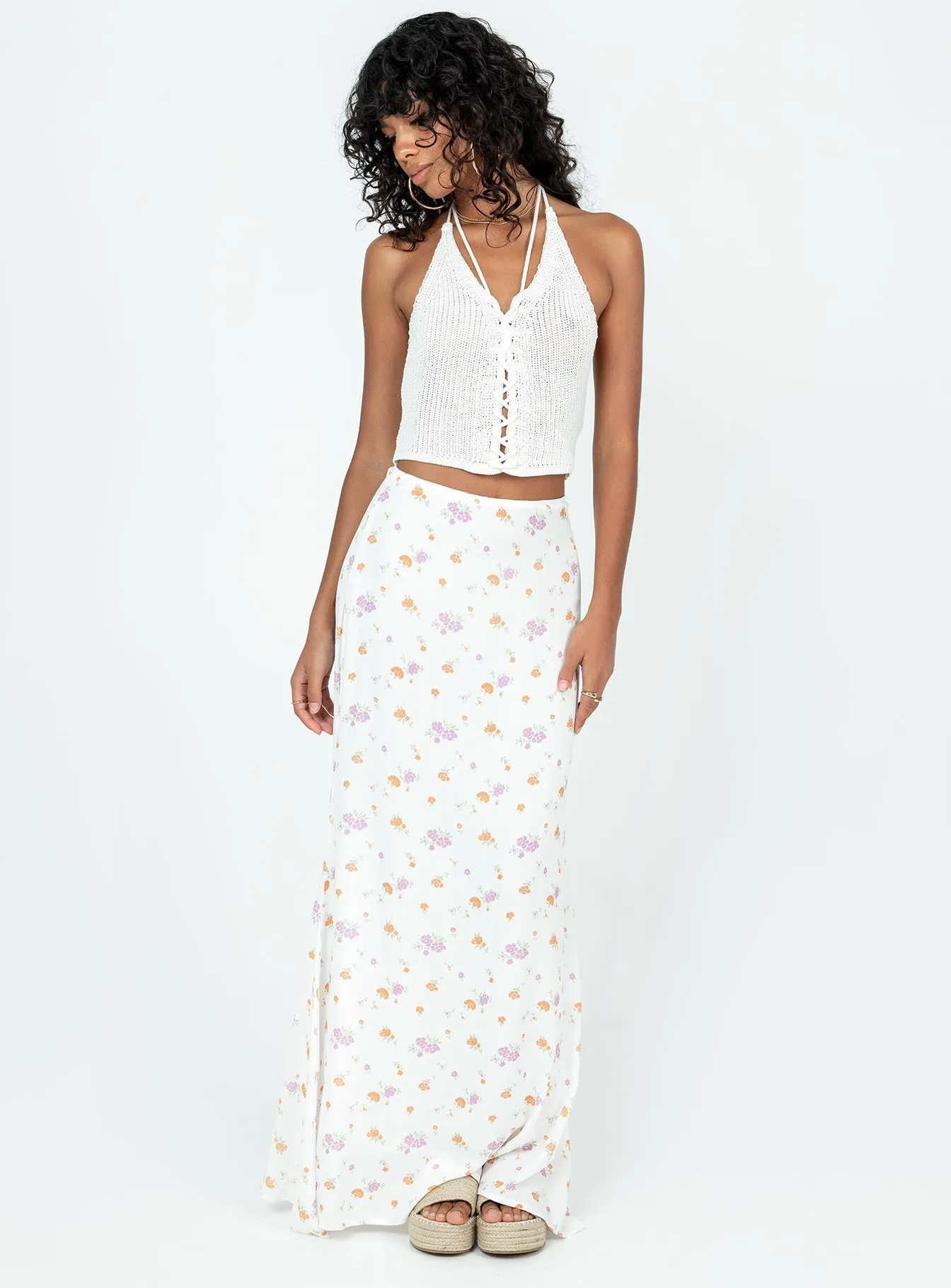 Style Essential Elevated Casual Curtis Maxi Skirt Multi
