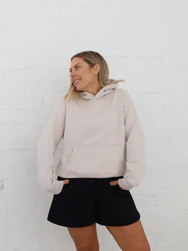 Frankie Hoodie - Bone Light Jacket Cozy And Warm