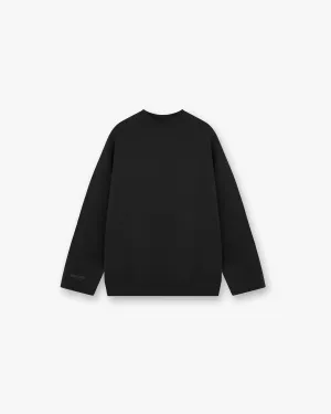 Elastic Owners Club Relaxed Sweater - Jet Black